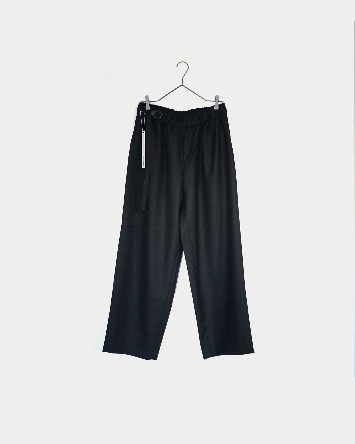 REVERBARATE / BELTED TROUSERS TYPE3 "BLACK"