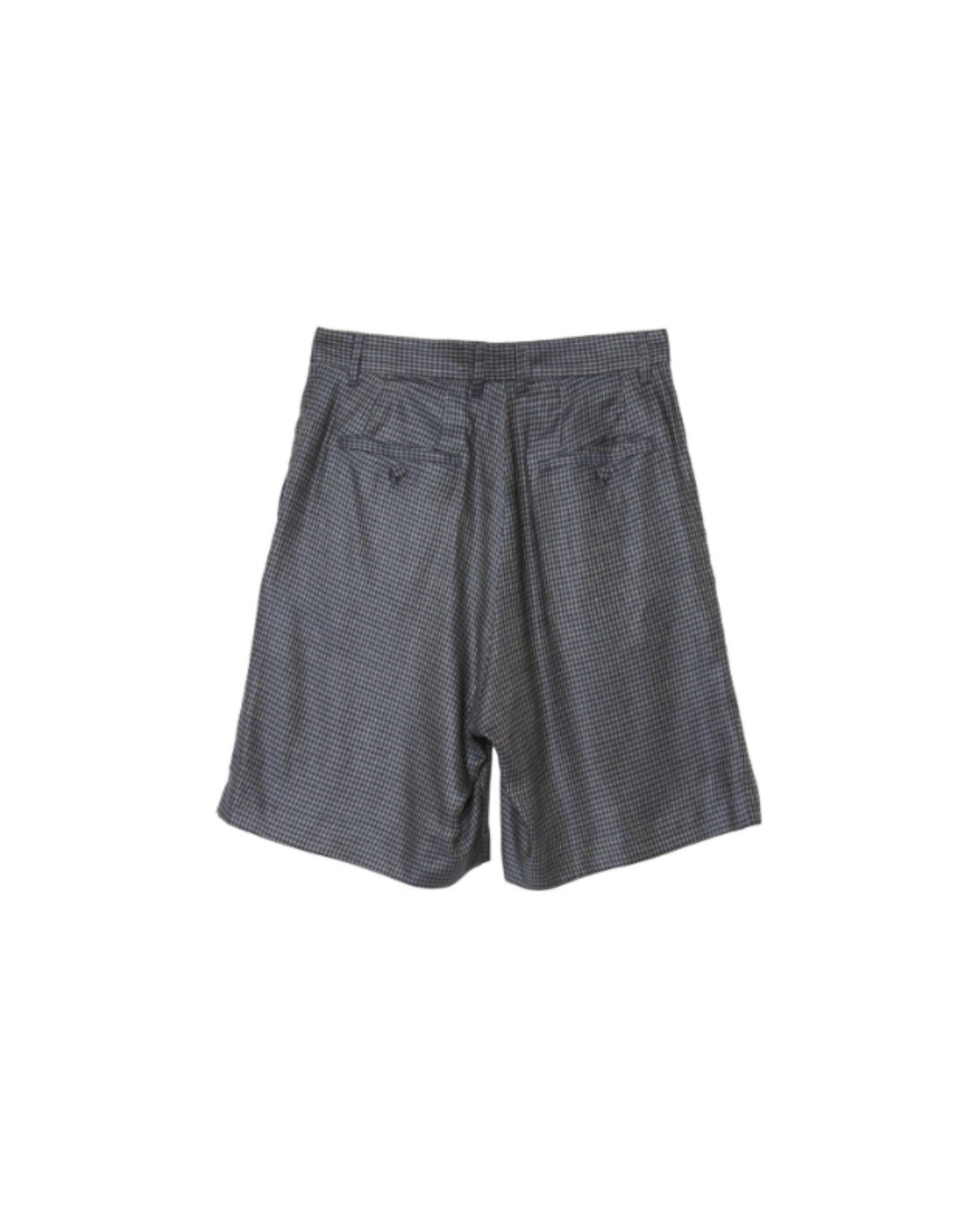MATSUFUJI/Cupra Check Short Trousers "GREEN×NAVY"