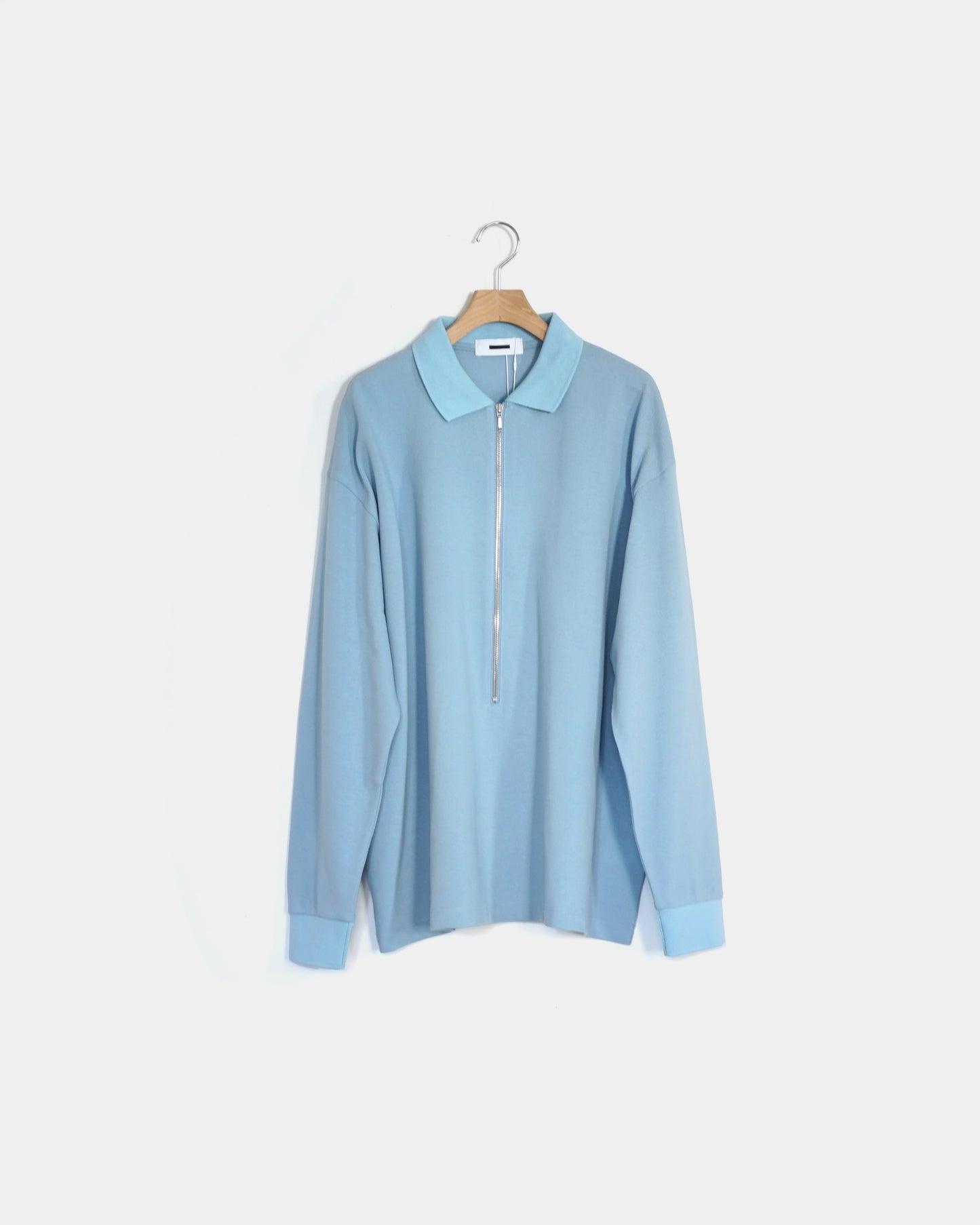 REVERBERATE/ZIP LONG SLEEVE POLO "BLUE"