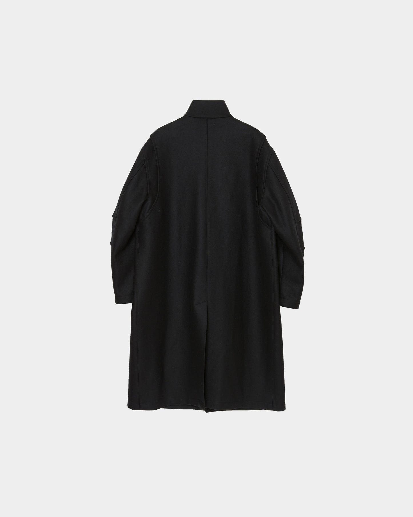 MATSUFUJI / Melton High Neck Coat "BLACK"