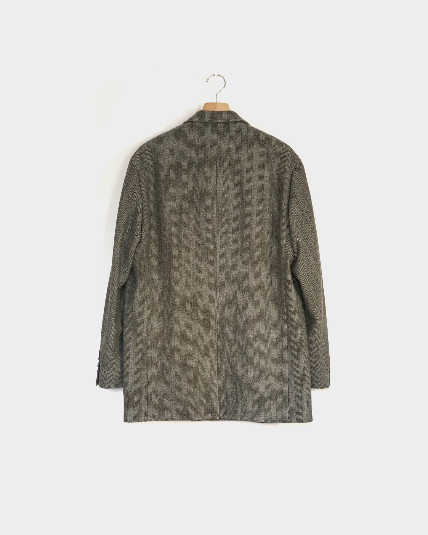 ulterior / WOOL SILK HERINGBONE D/B JKT