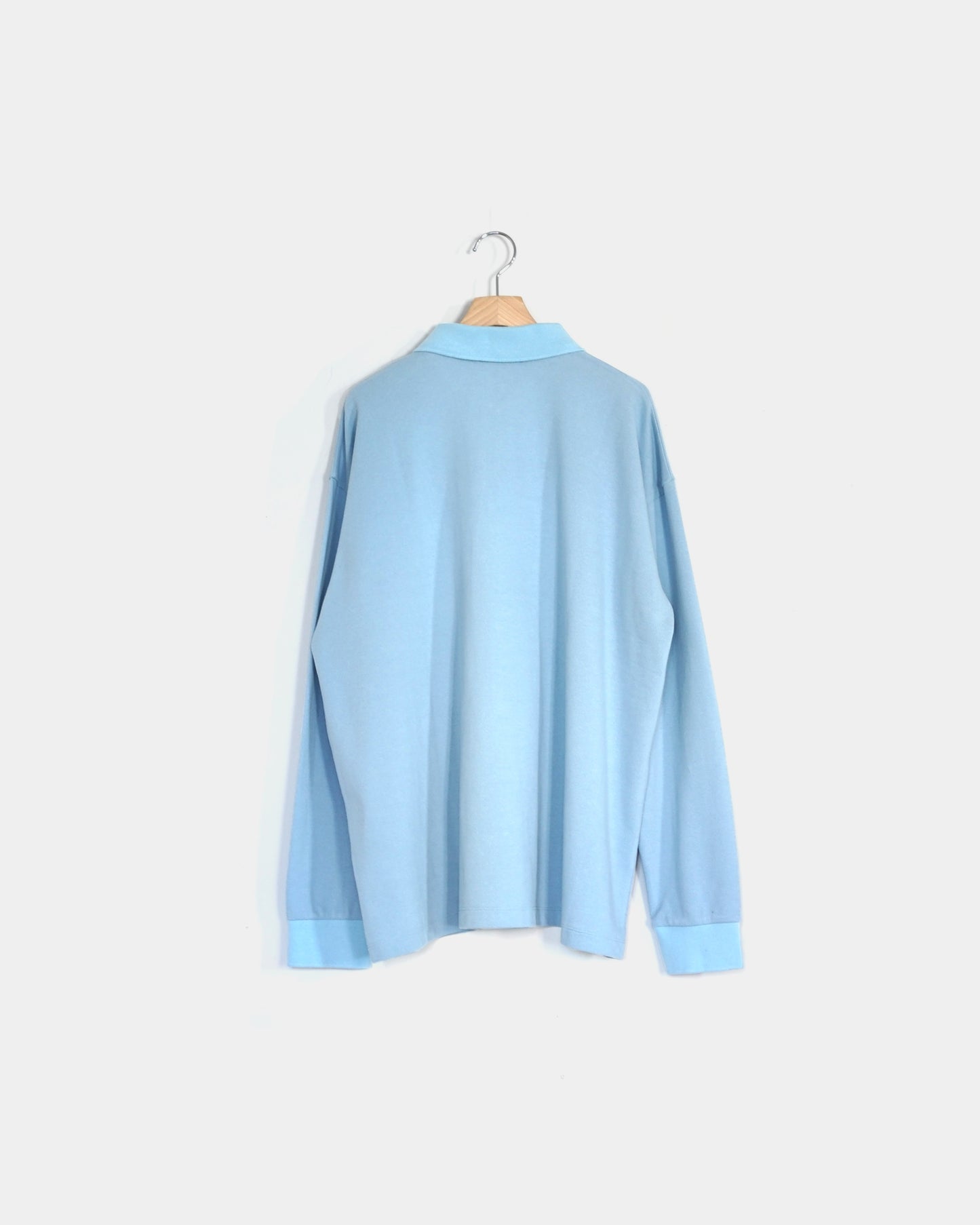 REVERBERATE/ZIP LONG SLEEVE POLO "BLUE"