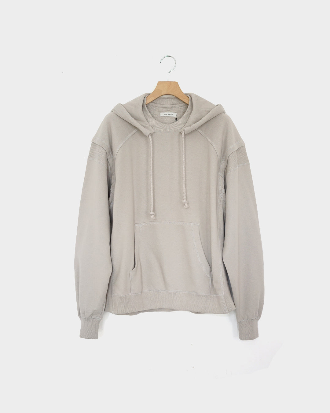 MATSUFUJI/RETROFIT HOODIE"LIGHT BEIGE"