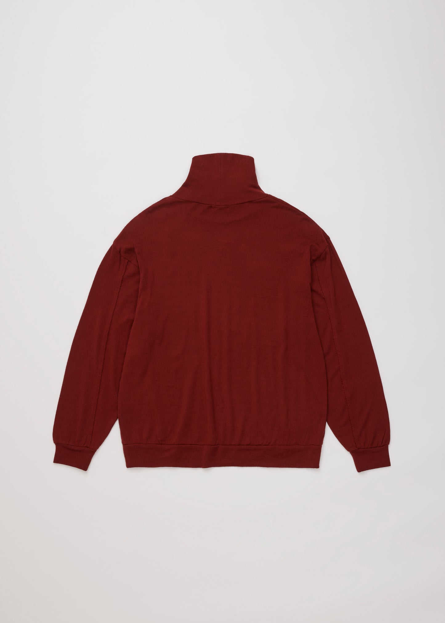 ulterior / SUPER FINE WOOL COTTON HIGH NECK P/O "REDWOOD"