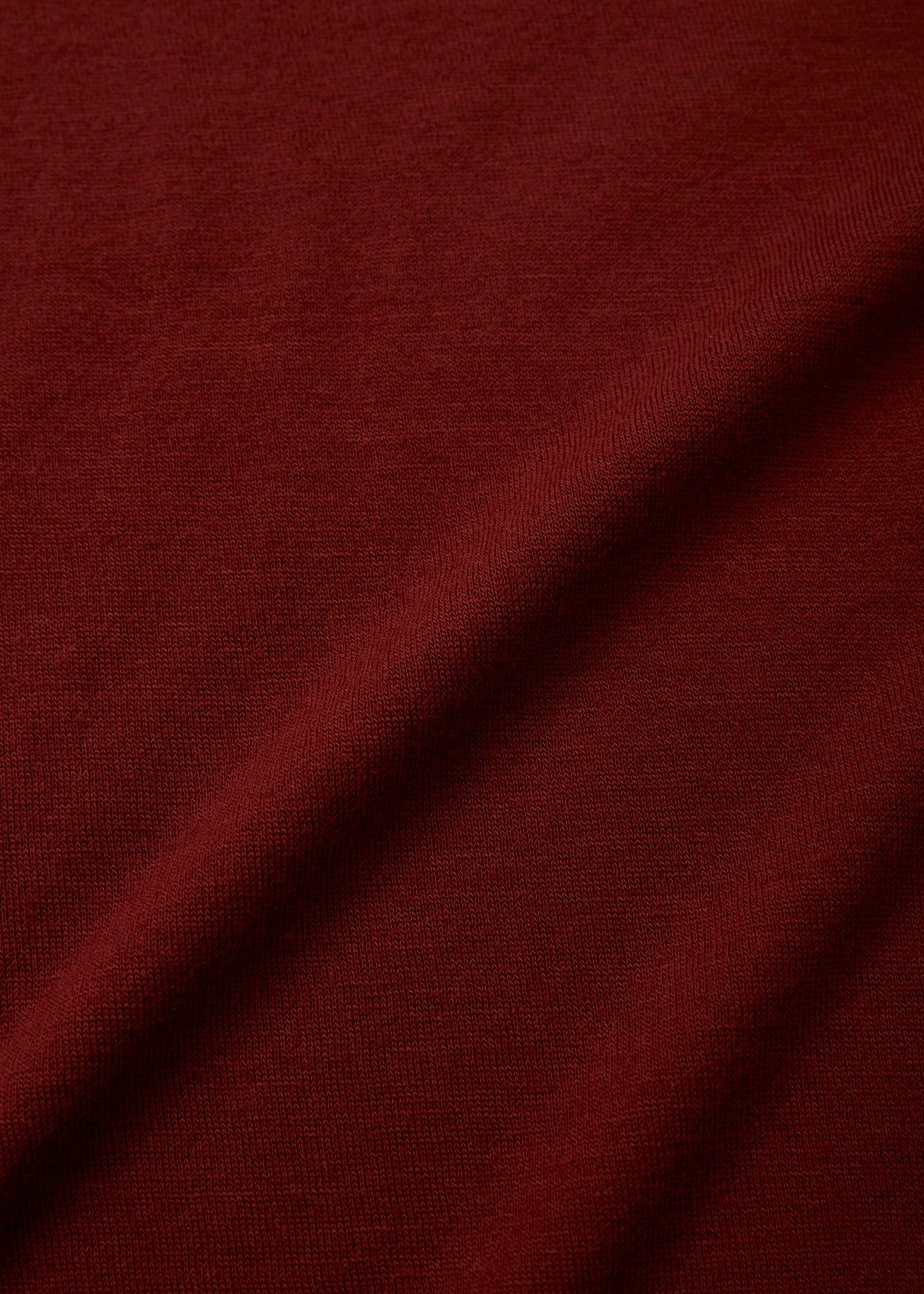 ulterior / SUPER FINE WOOL COTTON HIGH NECK P/O "REDWOOD"