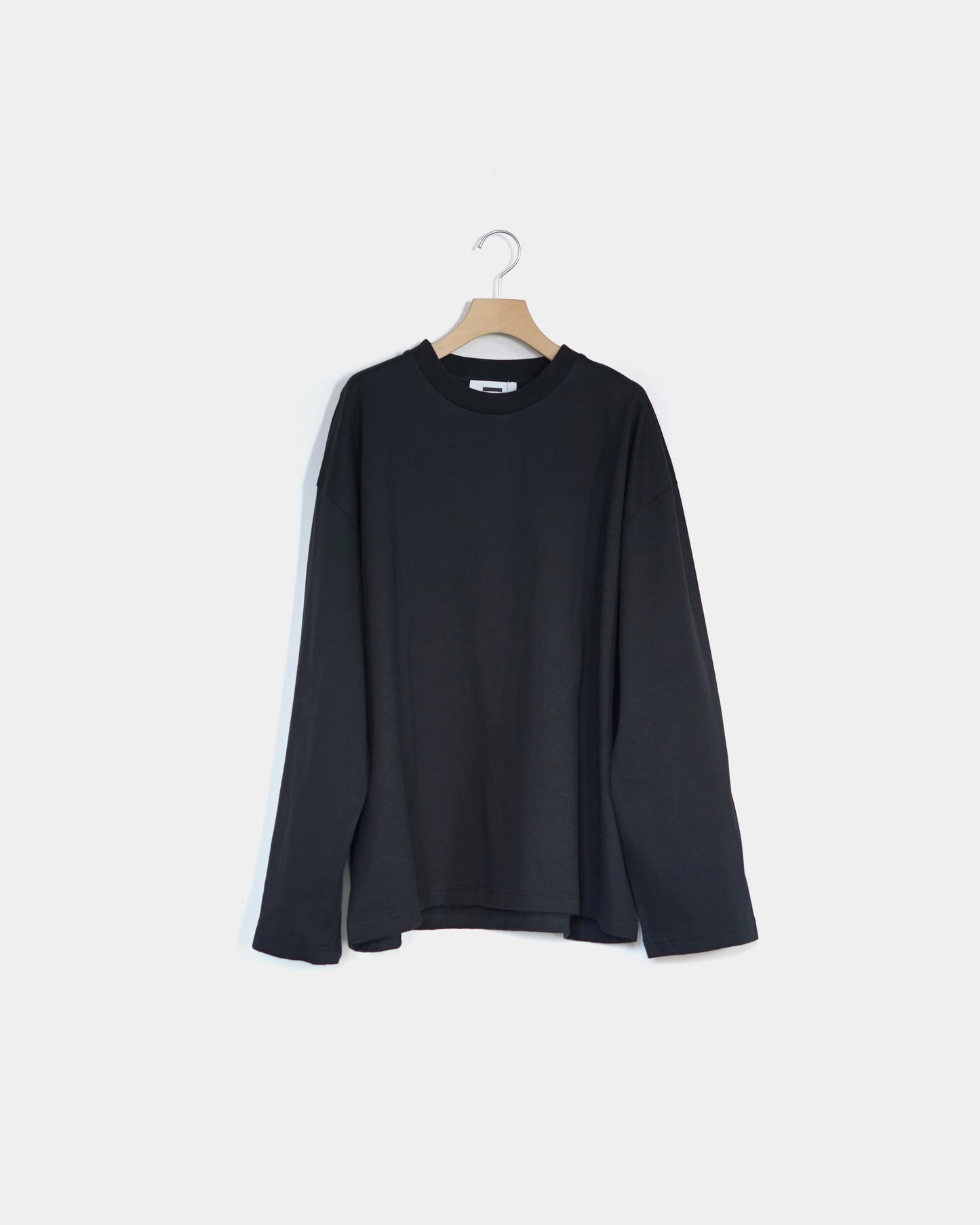 REVERBERATE/WIDE LONG SLEEVE T-SHIRT "BLACK"