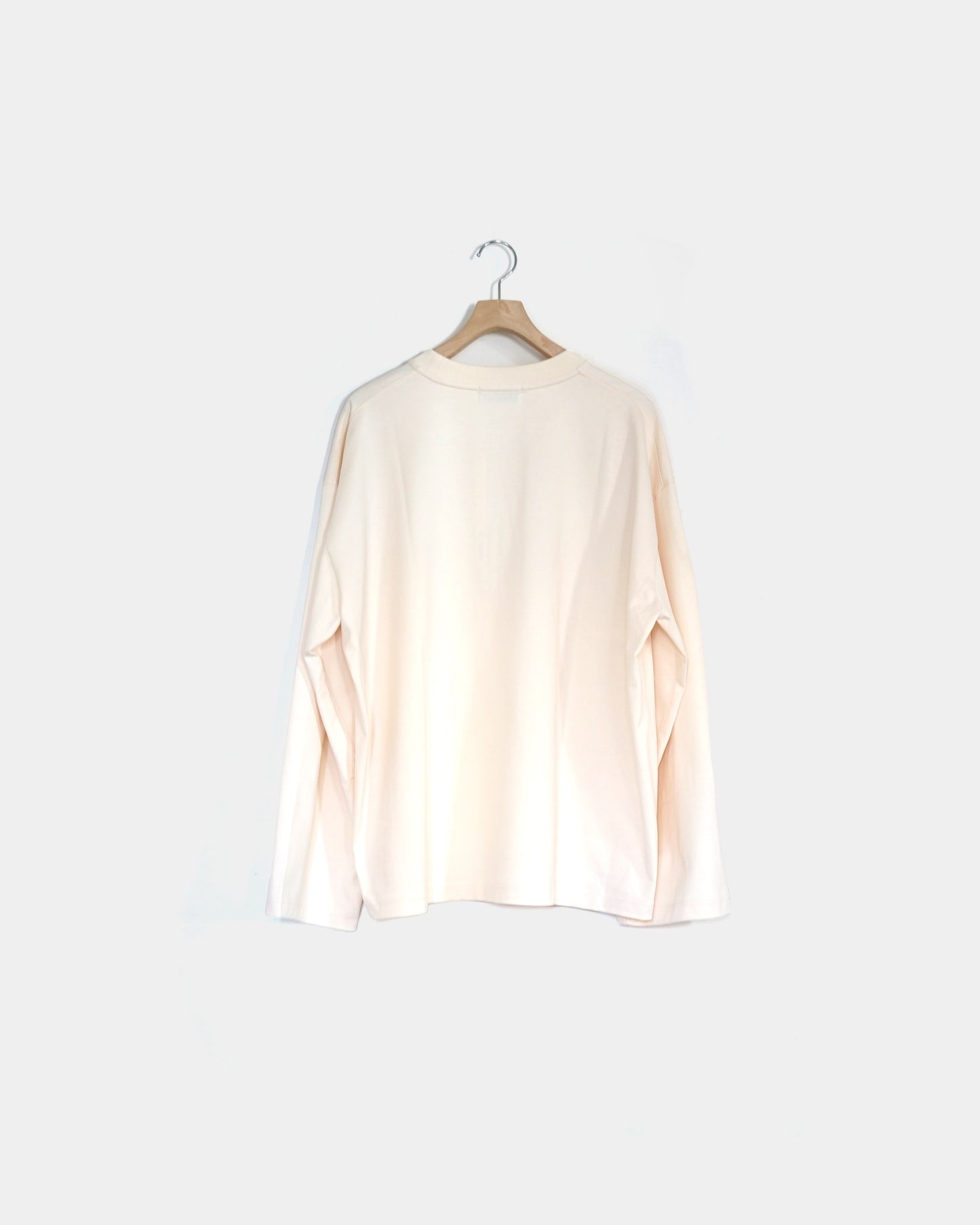 REVERBERATE/WIDE LONG SLEEVE T-SHIRT "ECRU"
