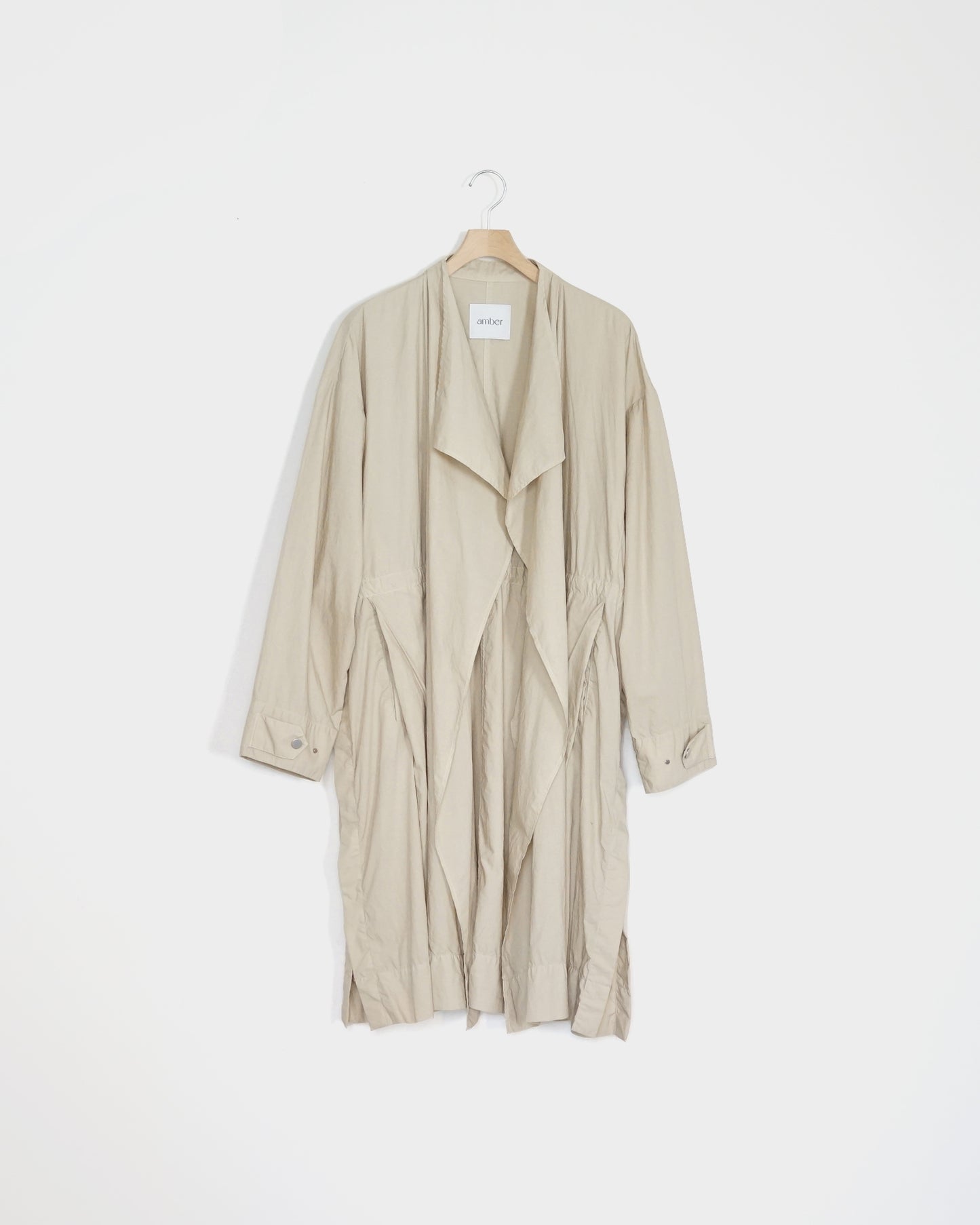 amber(アンバー)/23ss-amb-ct01/OVERSIZED TYPEWRITER COAT "BEIGE"