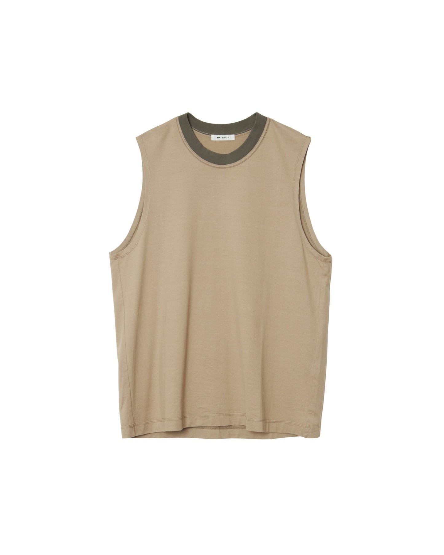 MATSUFUJI/Sleeveless Shirt “BEIGE”