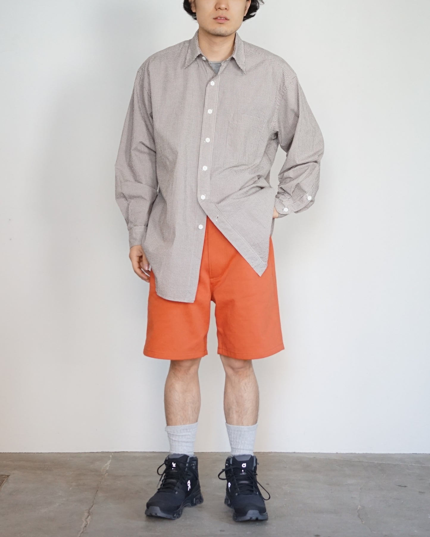 TUKI / 5 POCKET SHORTS - Katsuraghi Drill "Dull Orange"