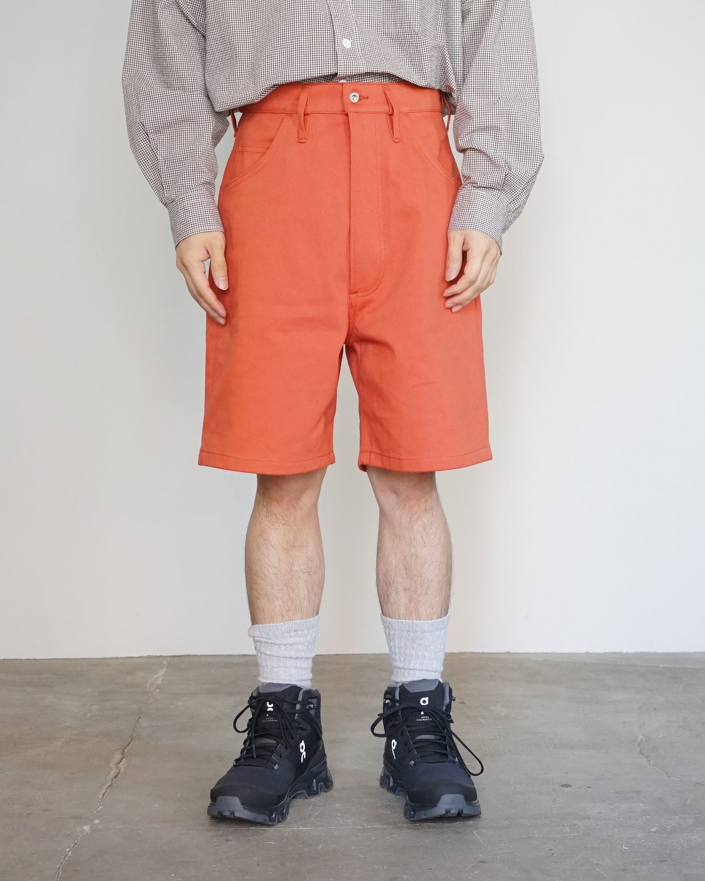 TUKI / 5 POCKET SHORTS - Katsuraghi Drill "Dull Orange"