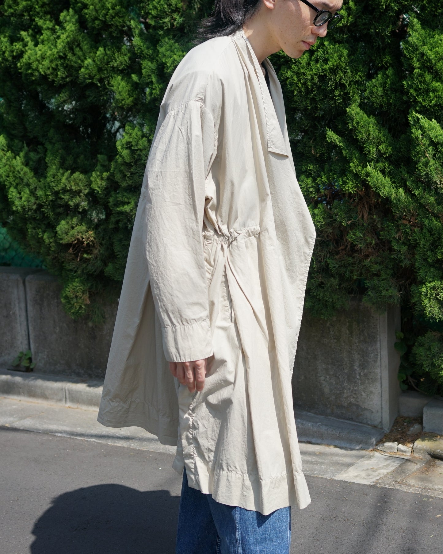 amber(アンバー)/23ss-amb-ct01/OVERSIZED TYPEWRITER COAT "BEIGE"