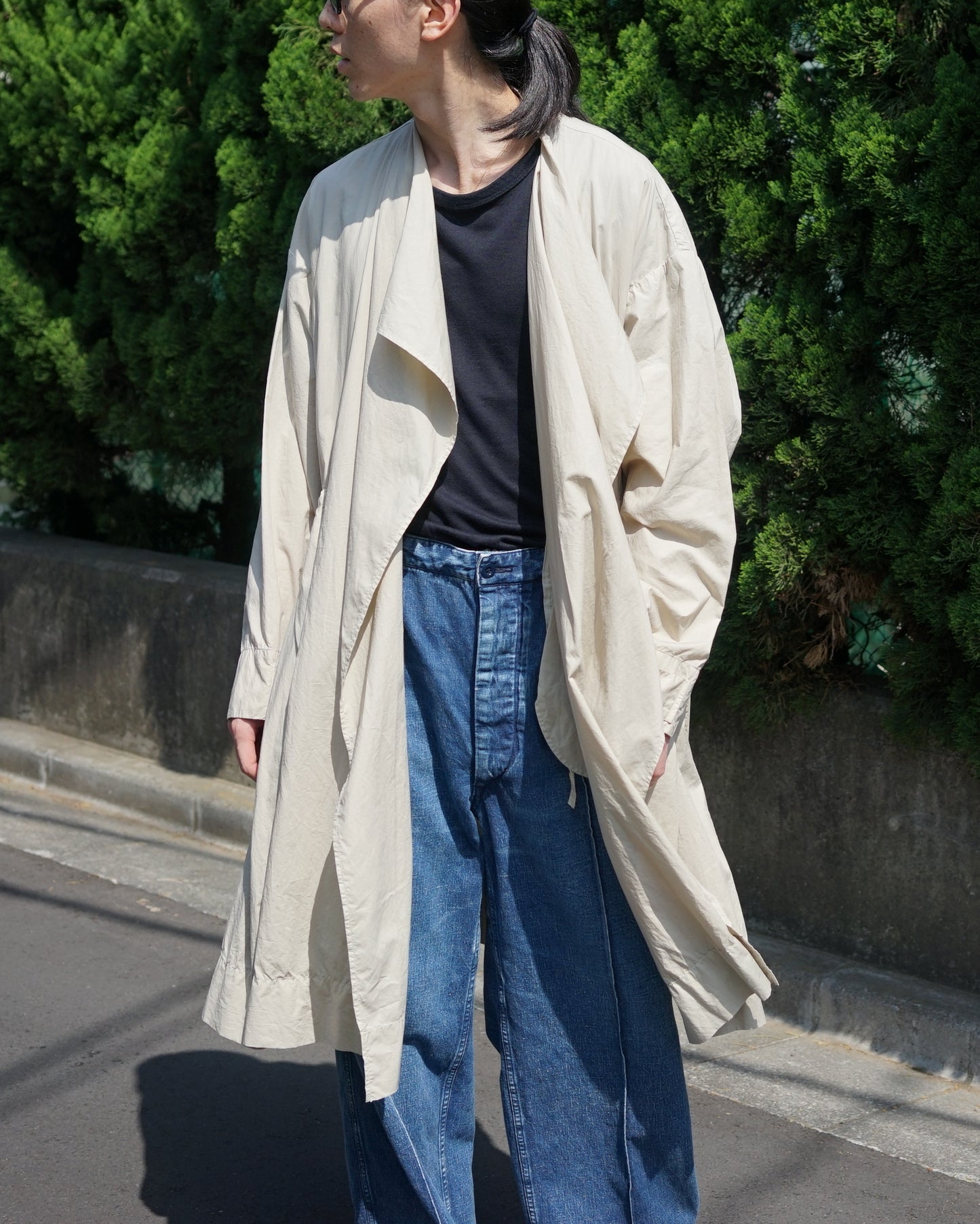 amber(アンバー)/23ss-amb-ct01/OVERSIZED TYPEWRITER COAT "BEIGE"