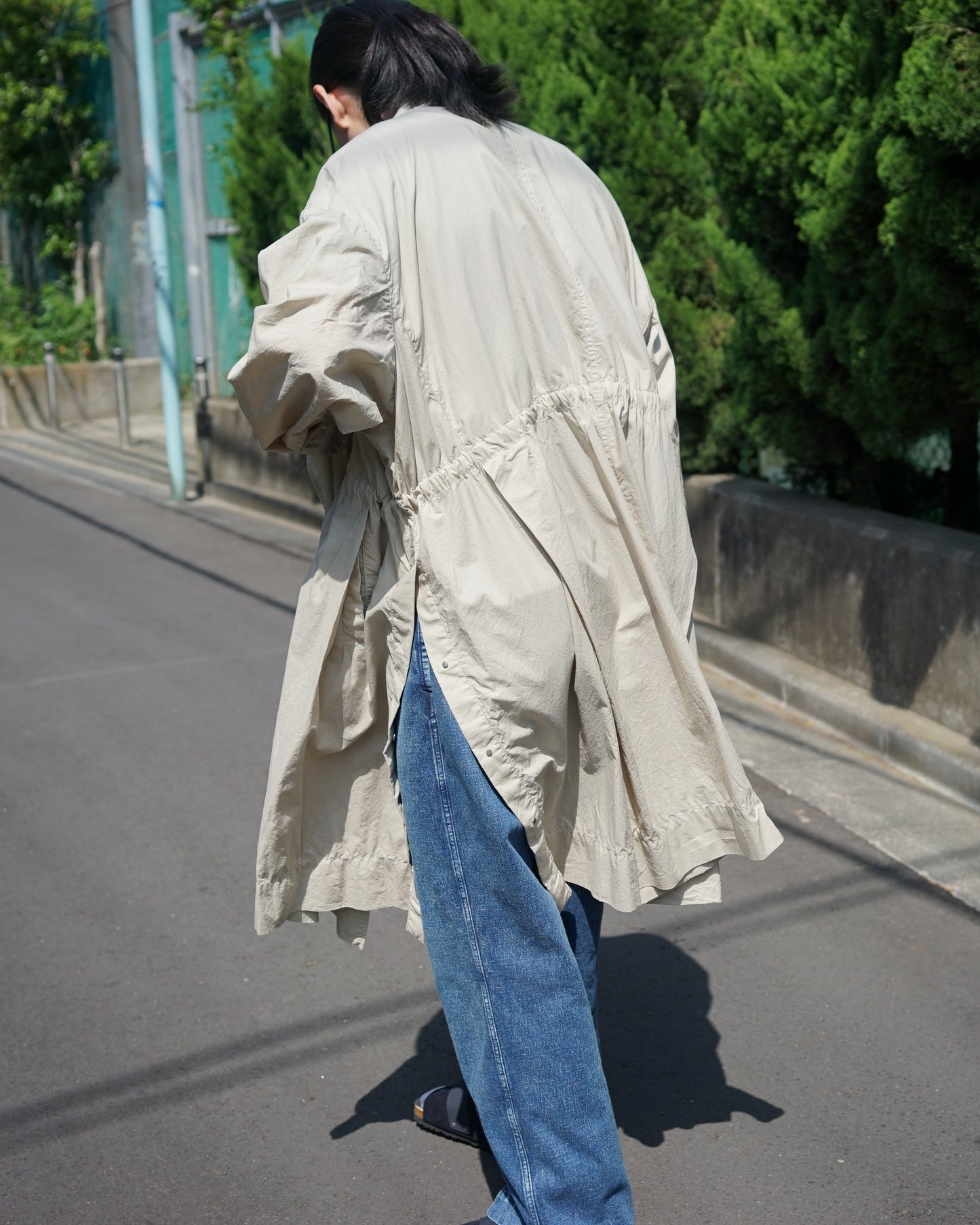 amber(アンバー)/23ss-amb-ct01/OVERSIZED TYPEWRITER COAT "BEIGE"
