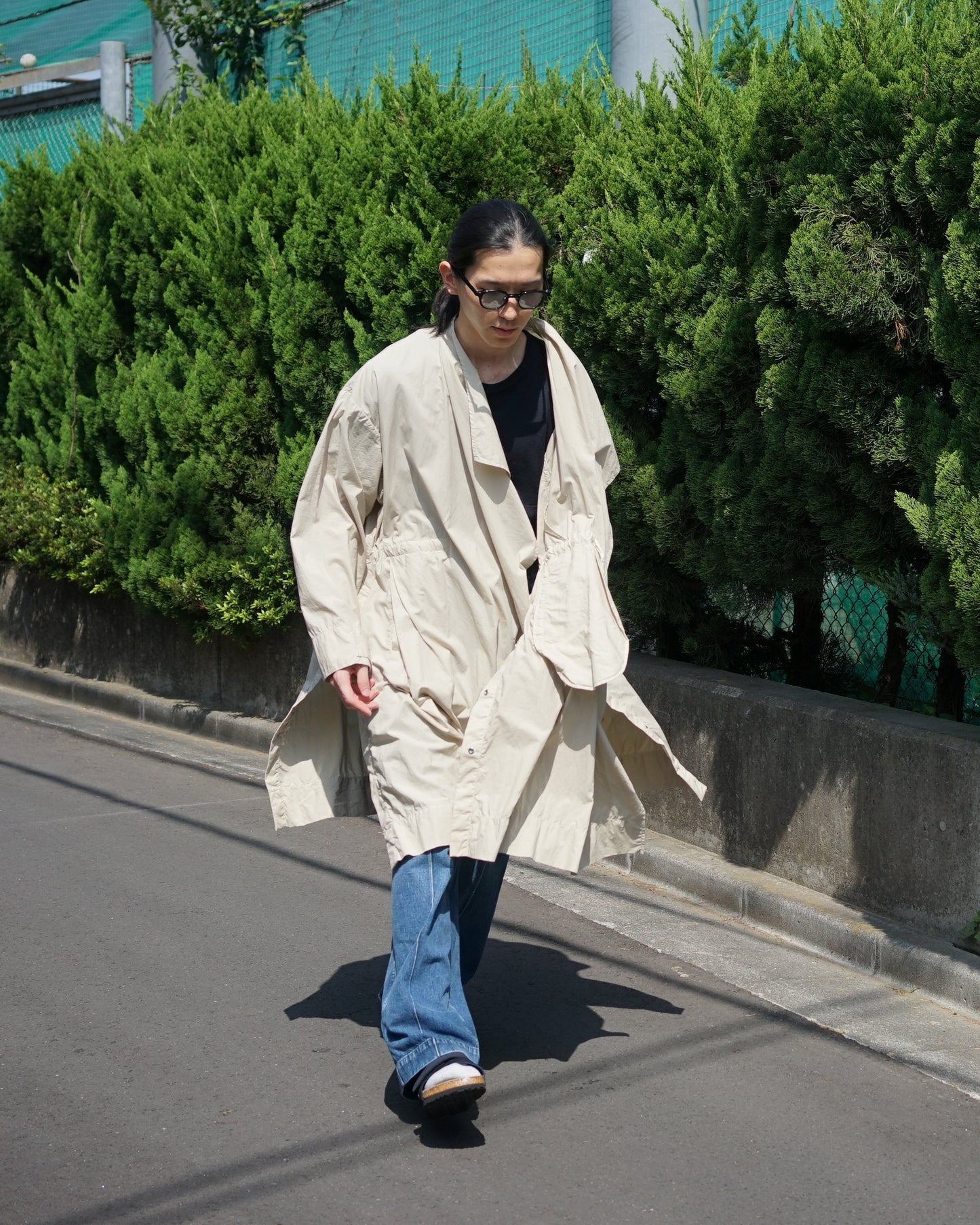amber(アンバー)/23ss-amb-ct01/OVERSIZED TYPEWRITER COAT "BEIGE"