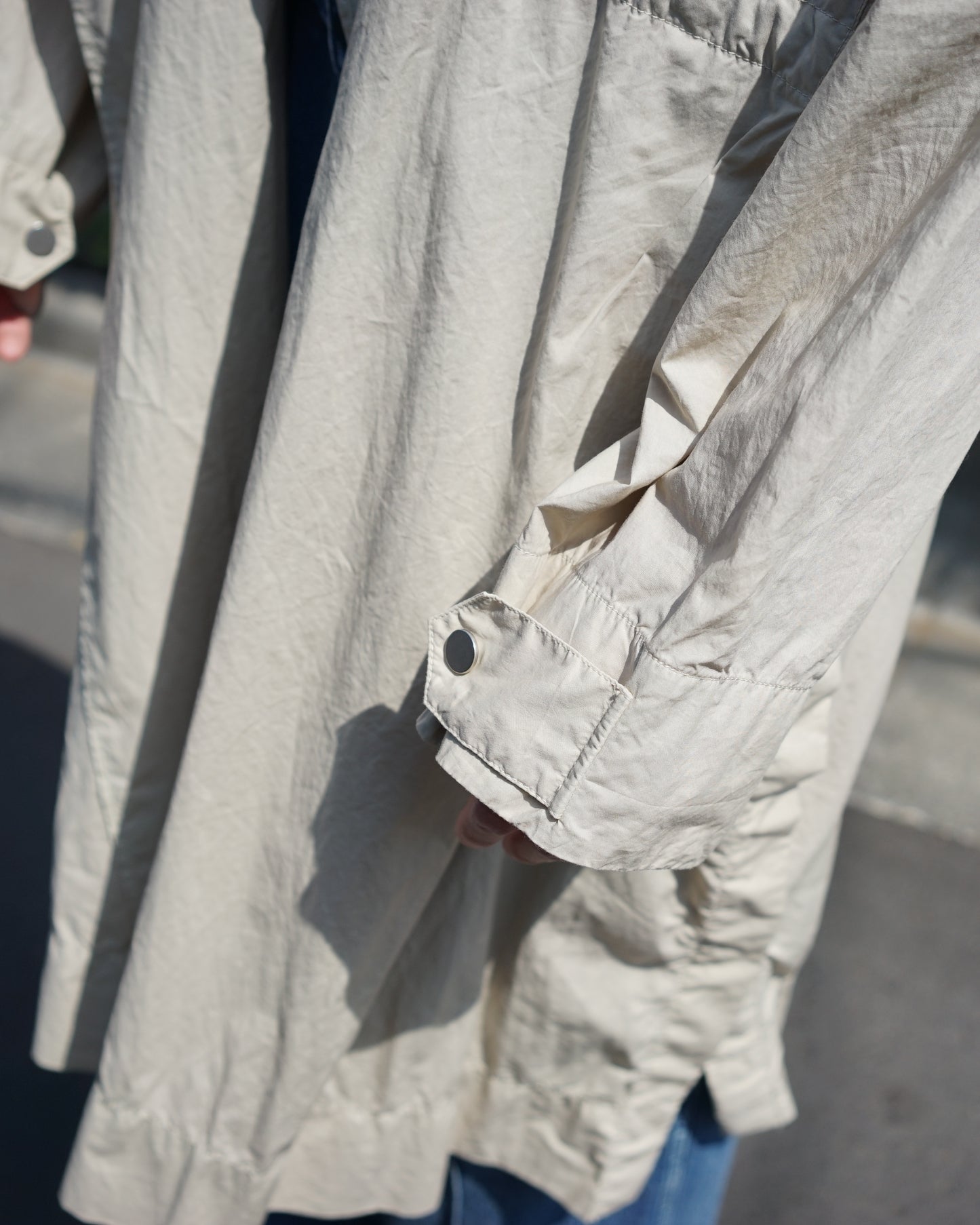 amber(アンバー)/23ss-amb-ct01/OVERSIZED TYPEWRITER COAT "BEIGE"