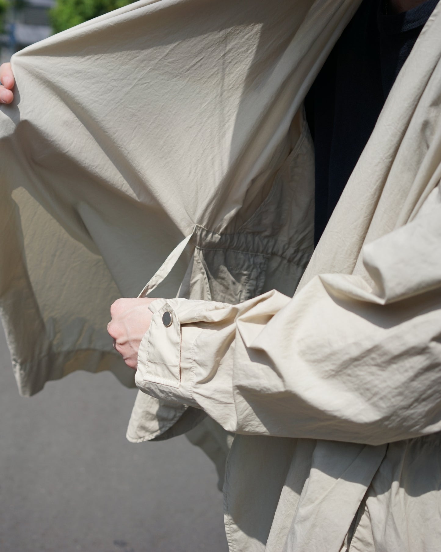 amber(アンバー)/23ss-amb-ct01/OVERSIZED TYPEWRITER COAT "BEIGE"