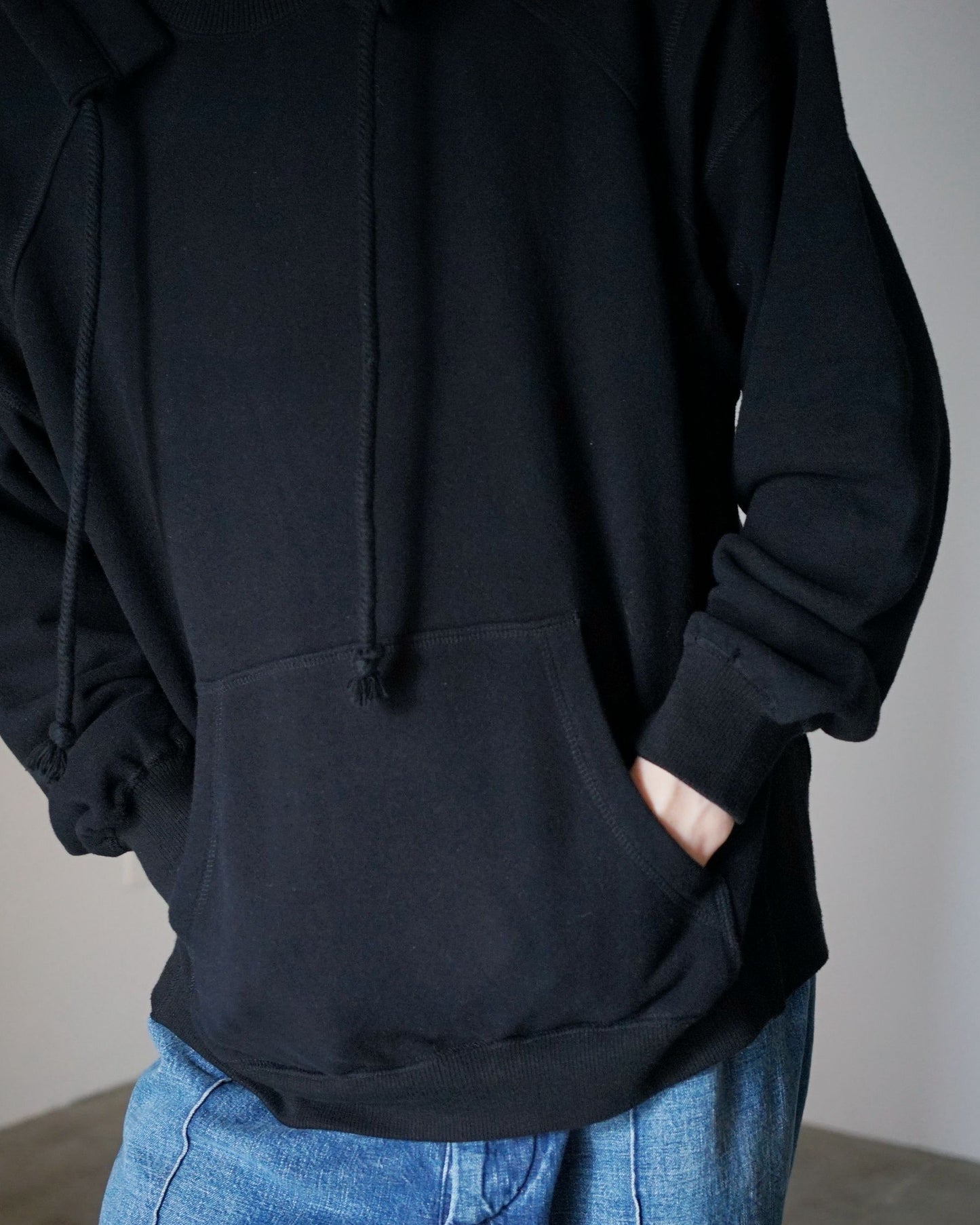 MATSUFUJI/RETROFIT HOODIE"BLACK"