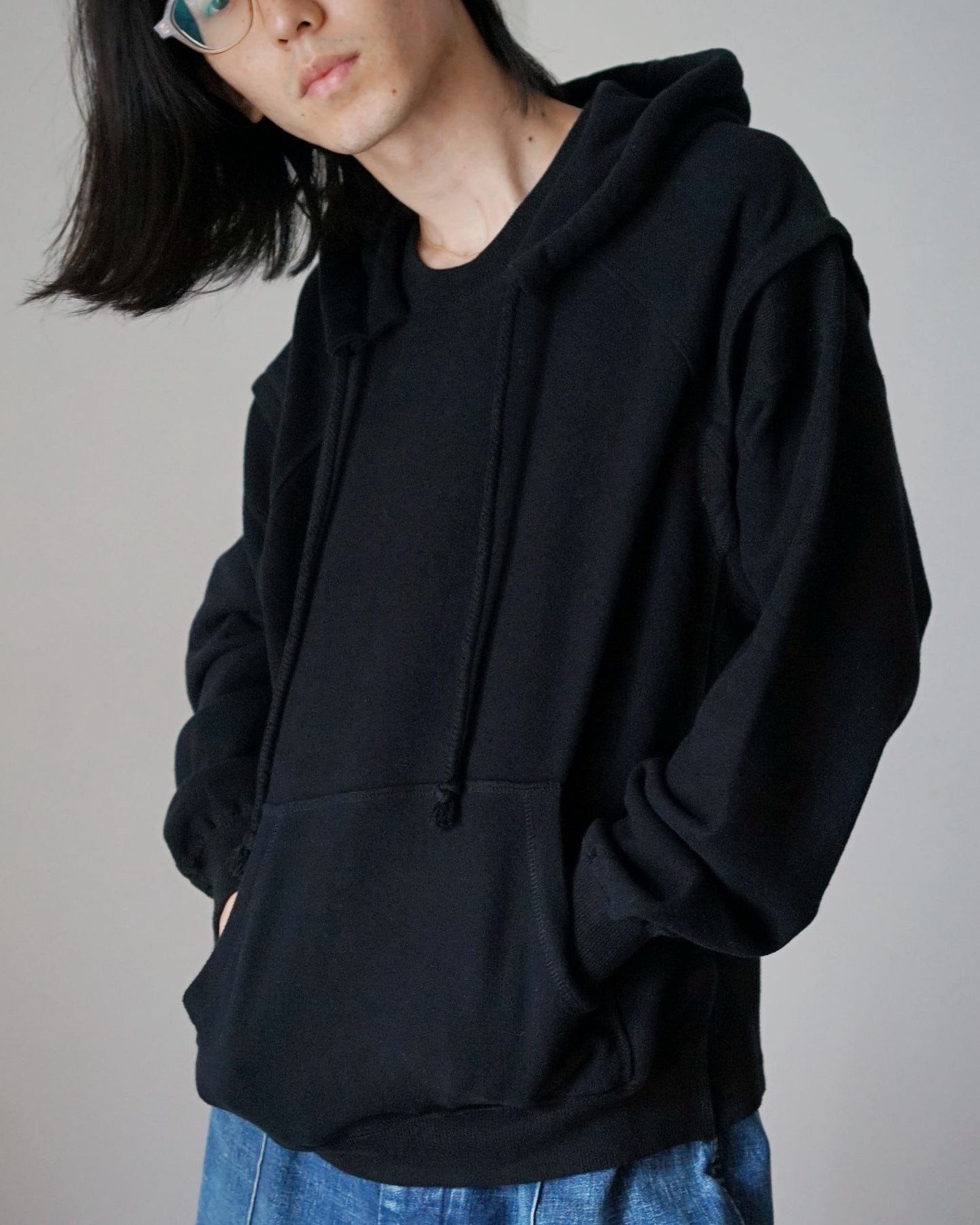 MATSUFUJI/RETROFIT HOODIE"BLACK"