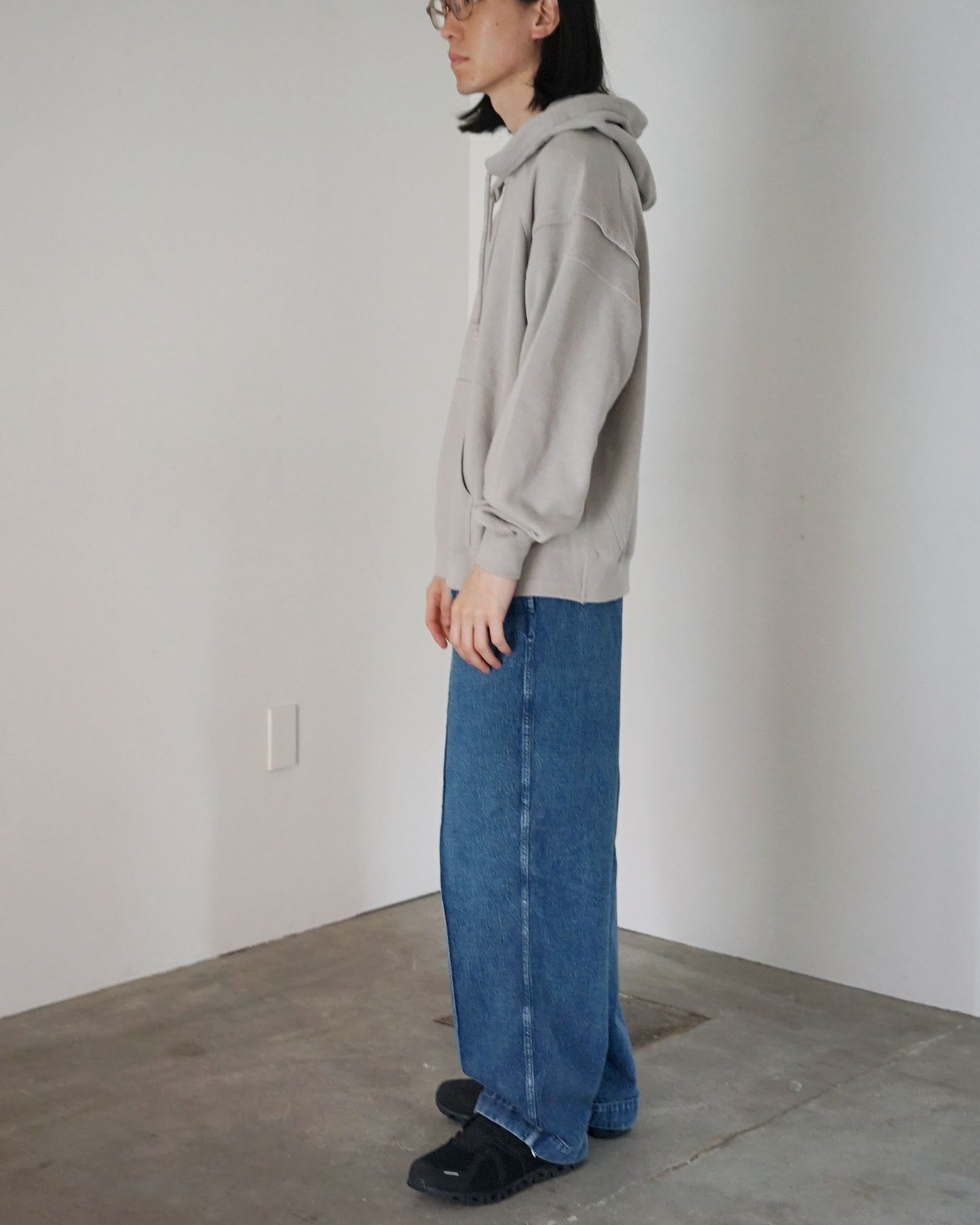 MATSUFUJI/RETROFIT HOODIE"LIGHT BEIGE"