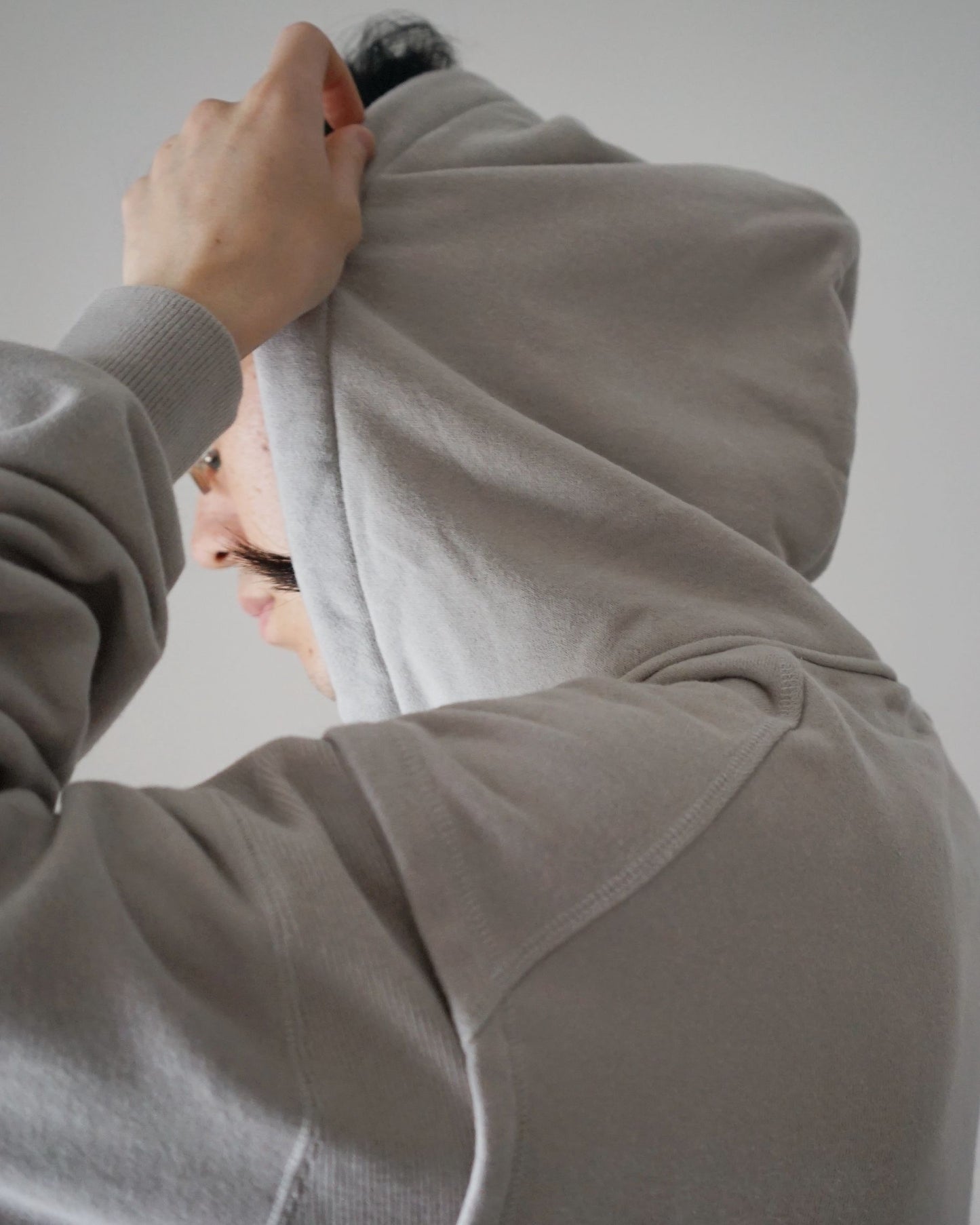 MATSUFUJI/RETROFIT HOODIE"LIGHT BEIGE"