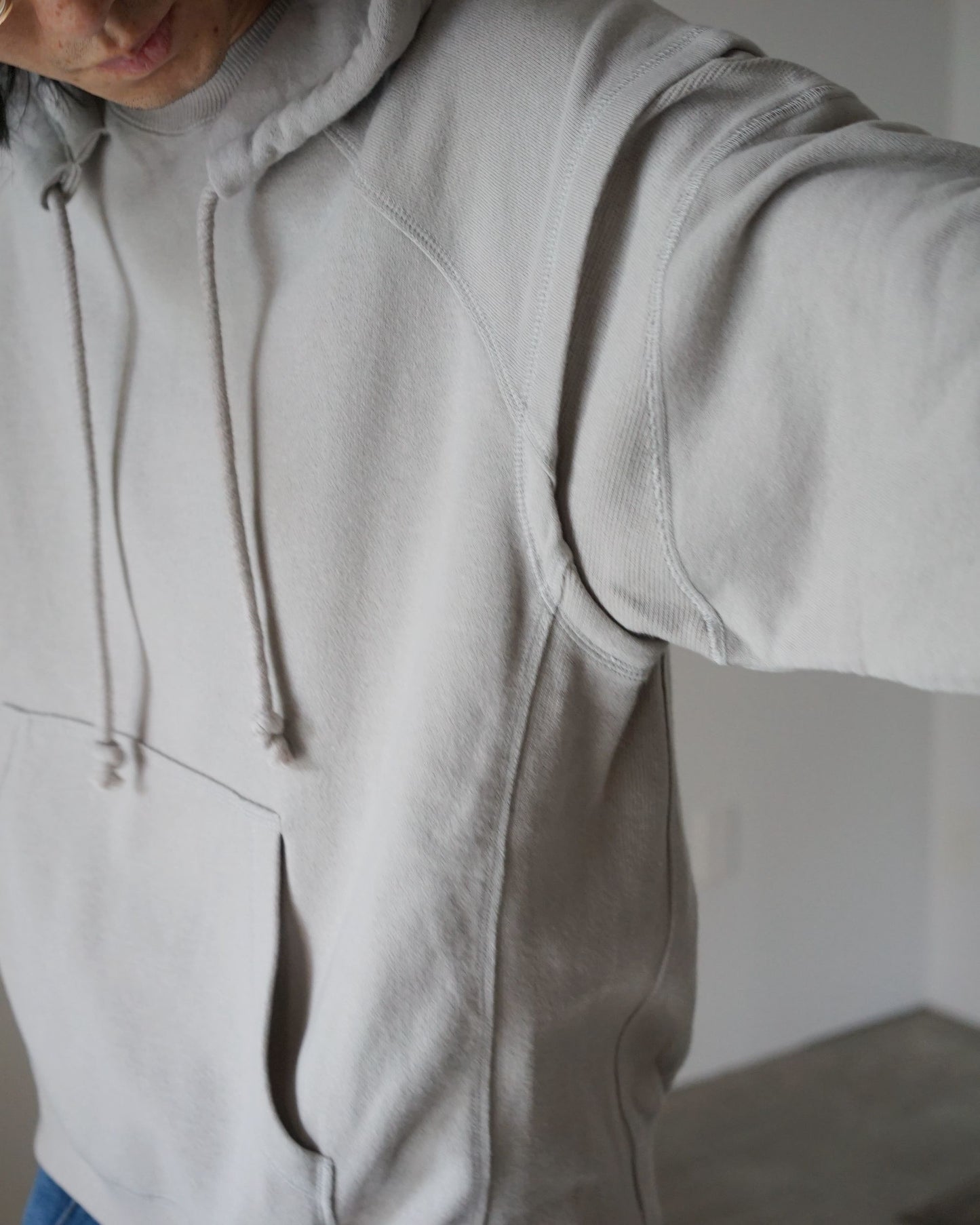 MATSUFUJI/RETROFIT HOODIE"LIGHT BEIGE"