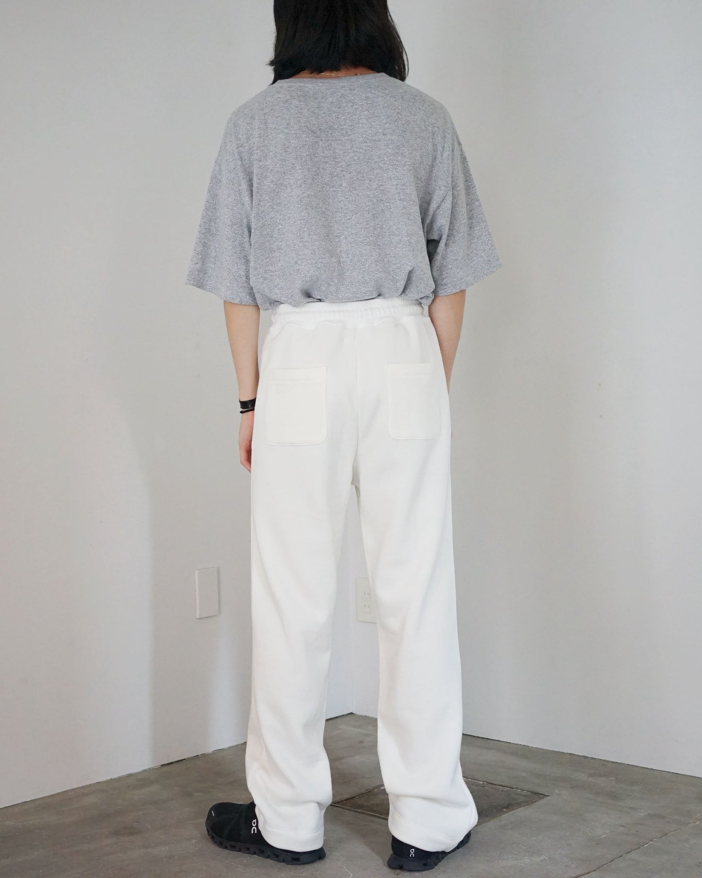 MATSUFUJI/Carry Pocket Sweat Pants for feets "WHITE"