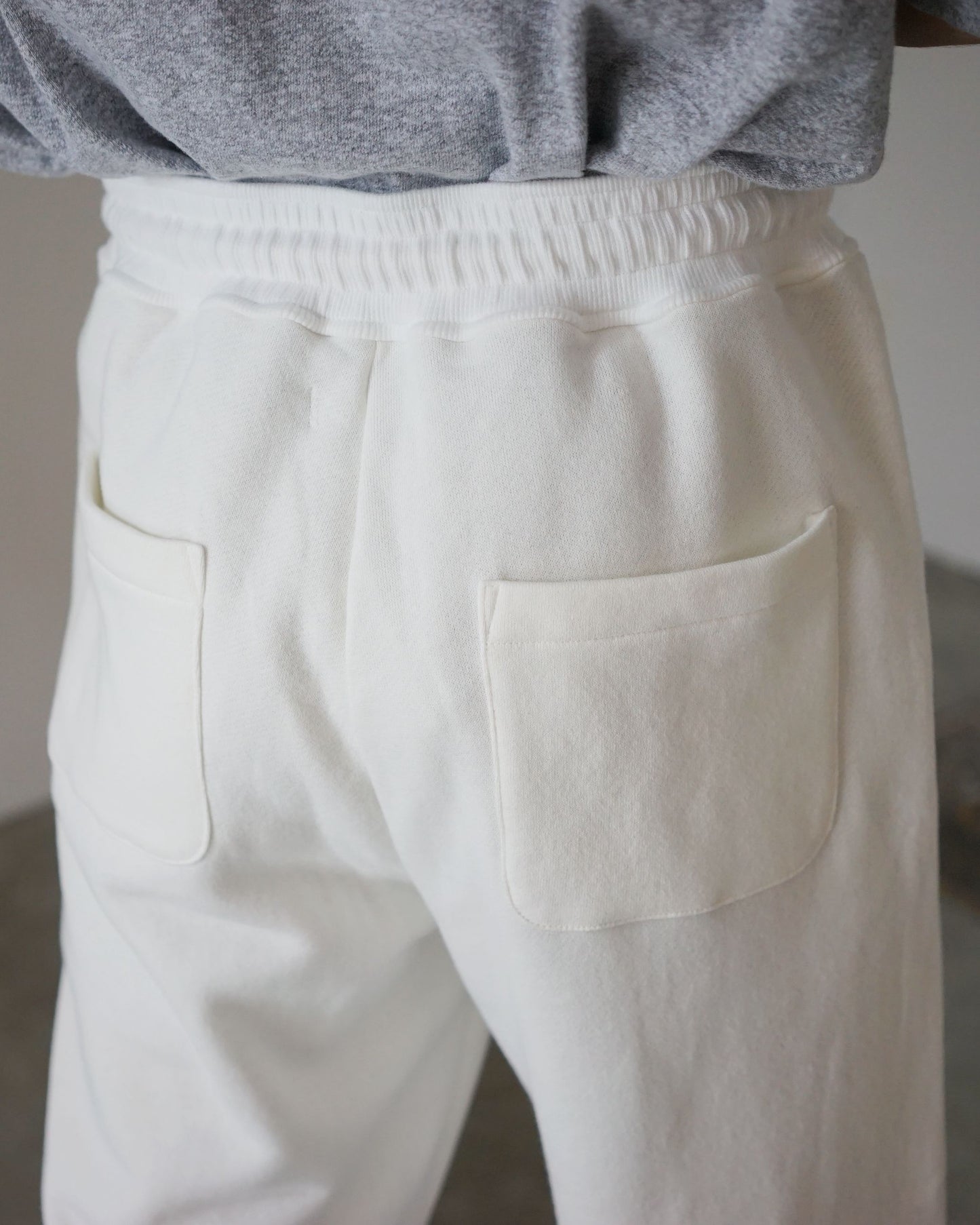 MATSUFUJI/Carry Pocket Sweat Pants for feets "WHITE"