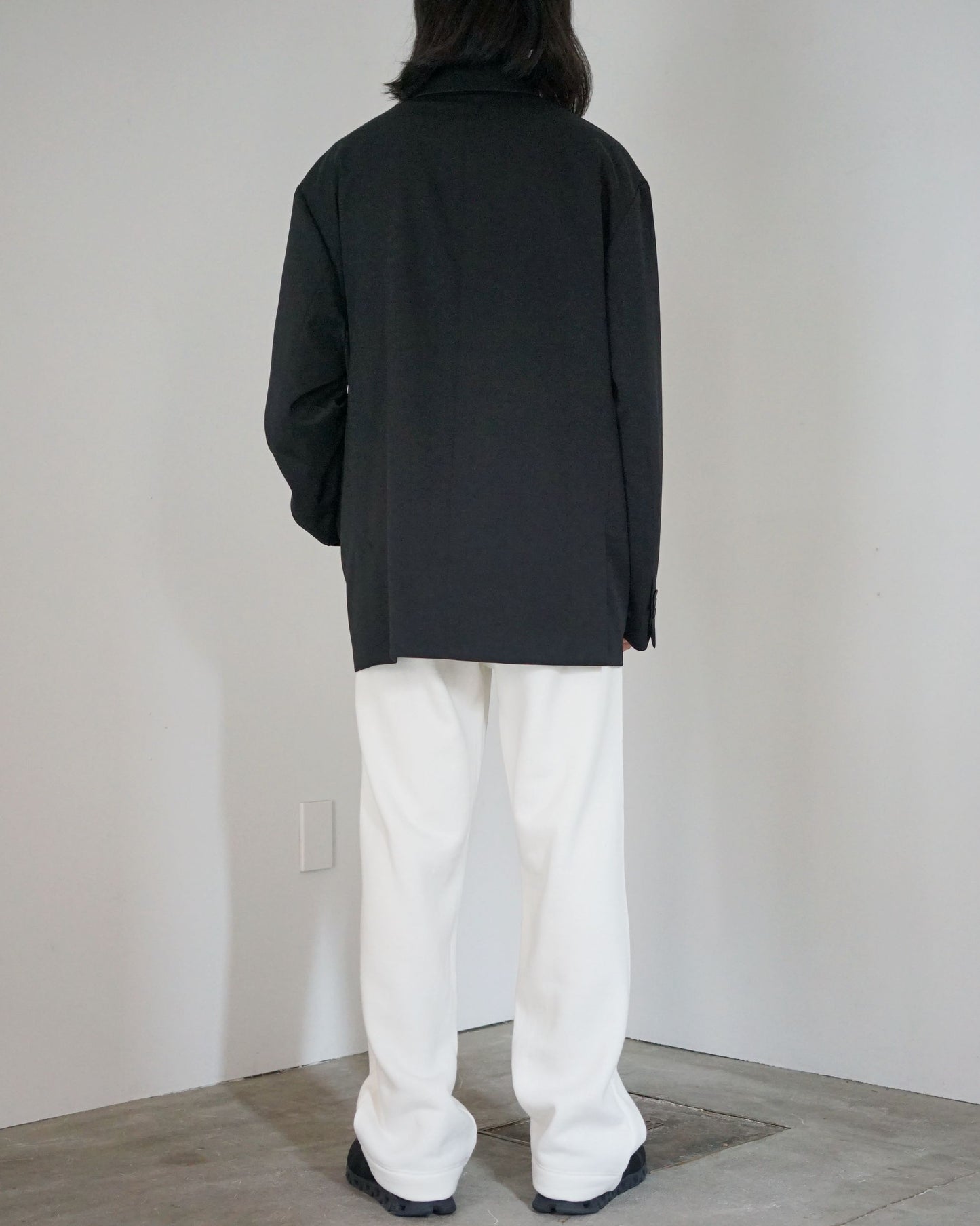 stein / OVERSIZED DOUBLE BREASTED JACKET "BLACK"