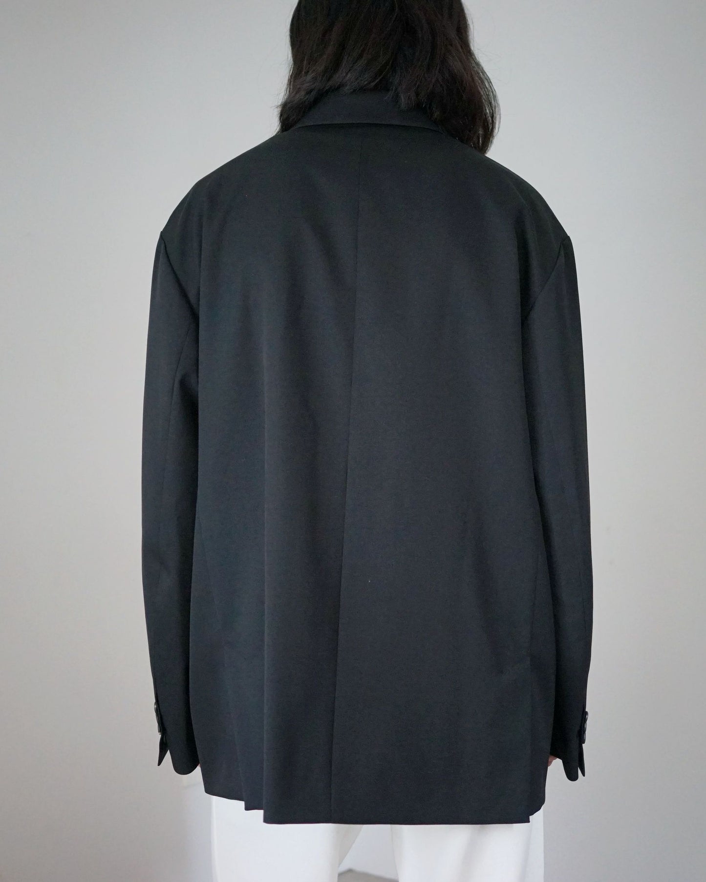 stein / OVERSIZED DOUBLE BREASTED JACKET "BLACK"