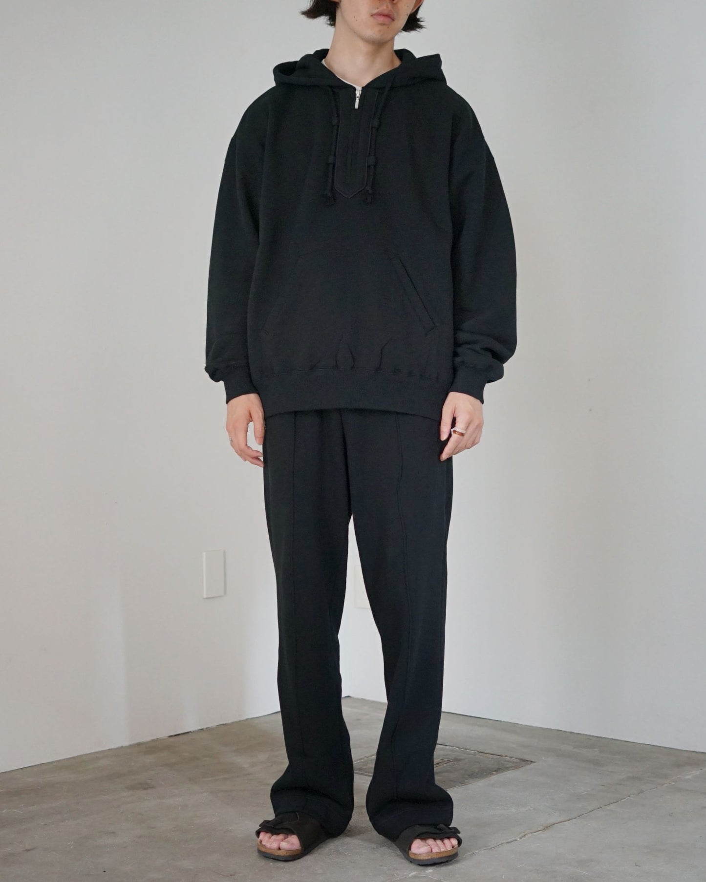 MATSUFUJI / Front Zip Hoodie "BLACK"