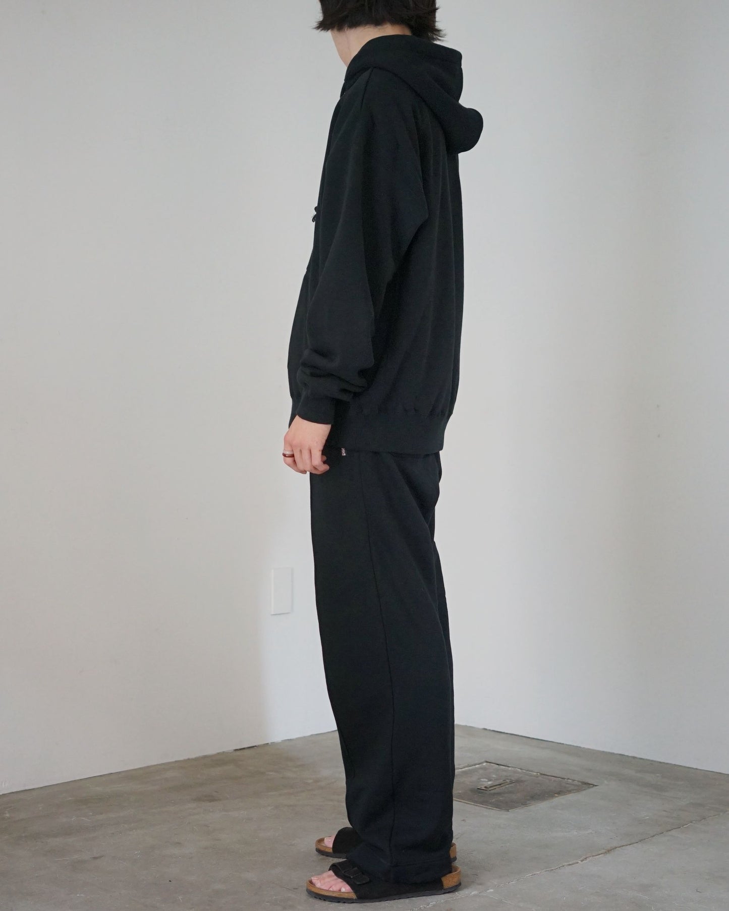 MATSUFUJI / Front Zip Hoodie "BLACK"