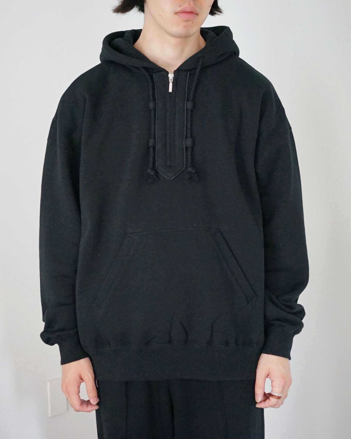 MATSUFUJI / Front Zip Hoodie "BLACK"