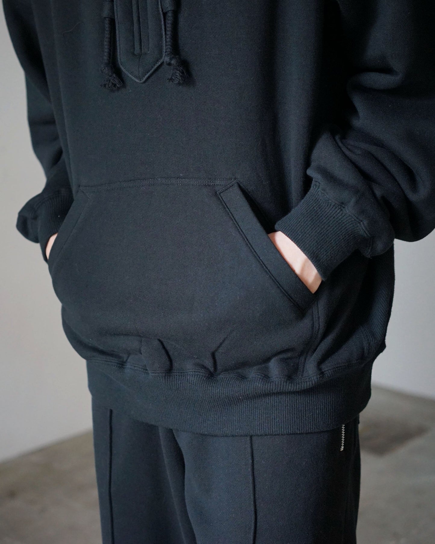 MATSUFUJI / Front Zip Hoodie "BLACK"