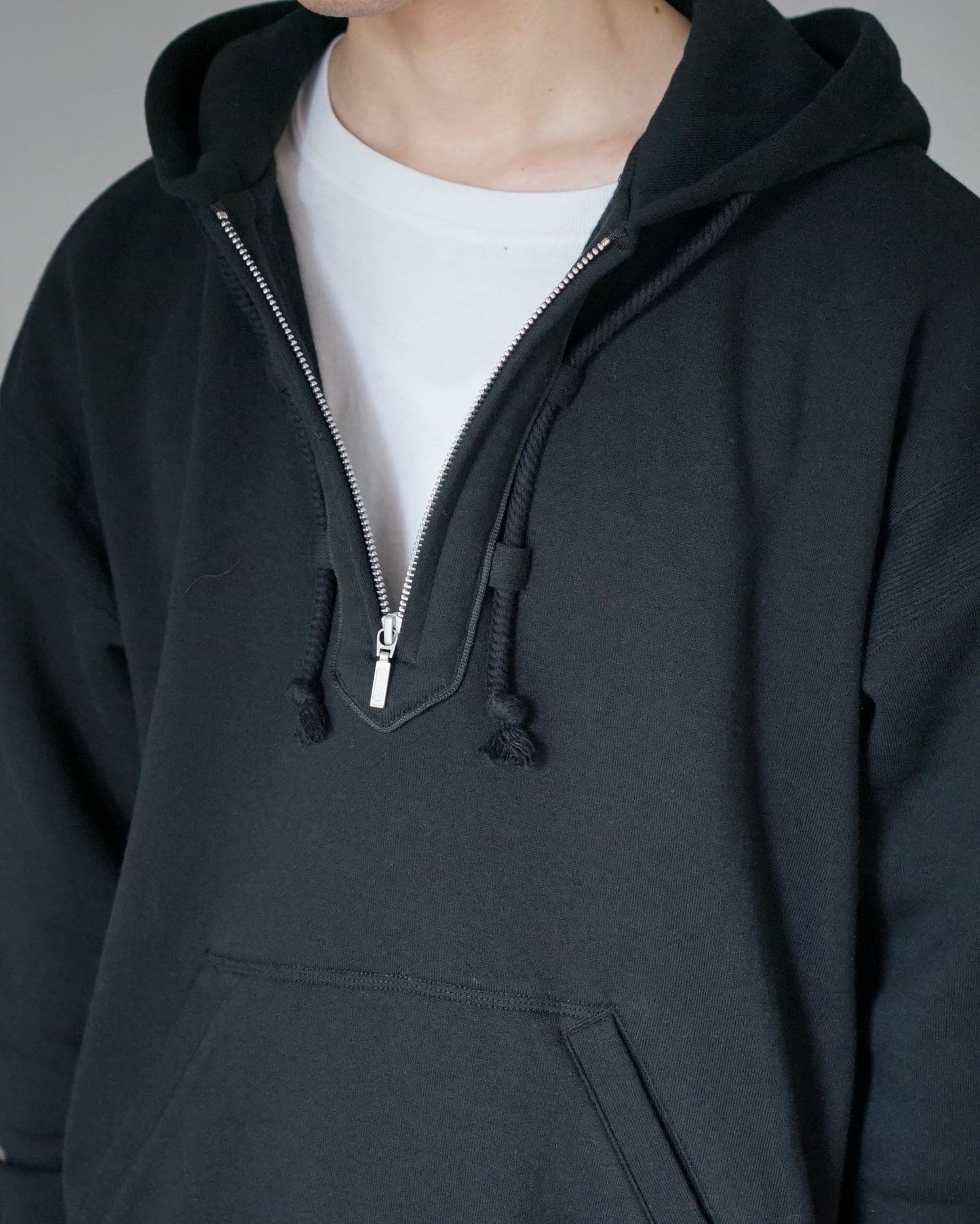 MATSUFUJI / Front Zip Hoodie "BLACK"