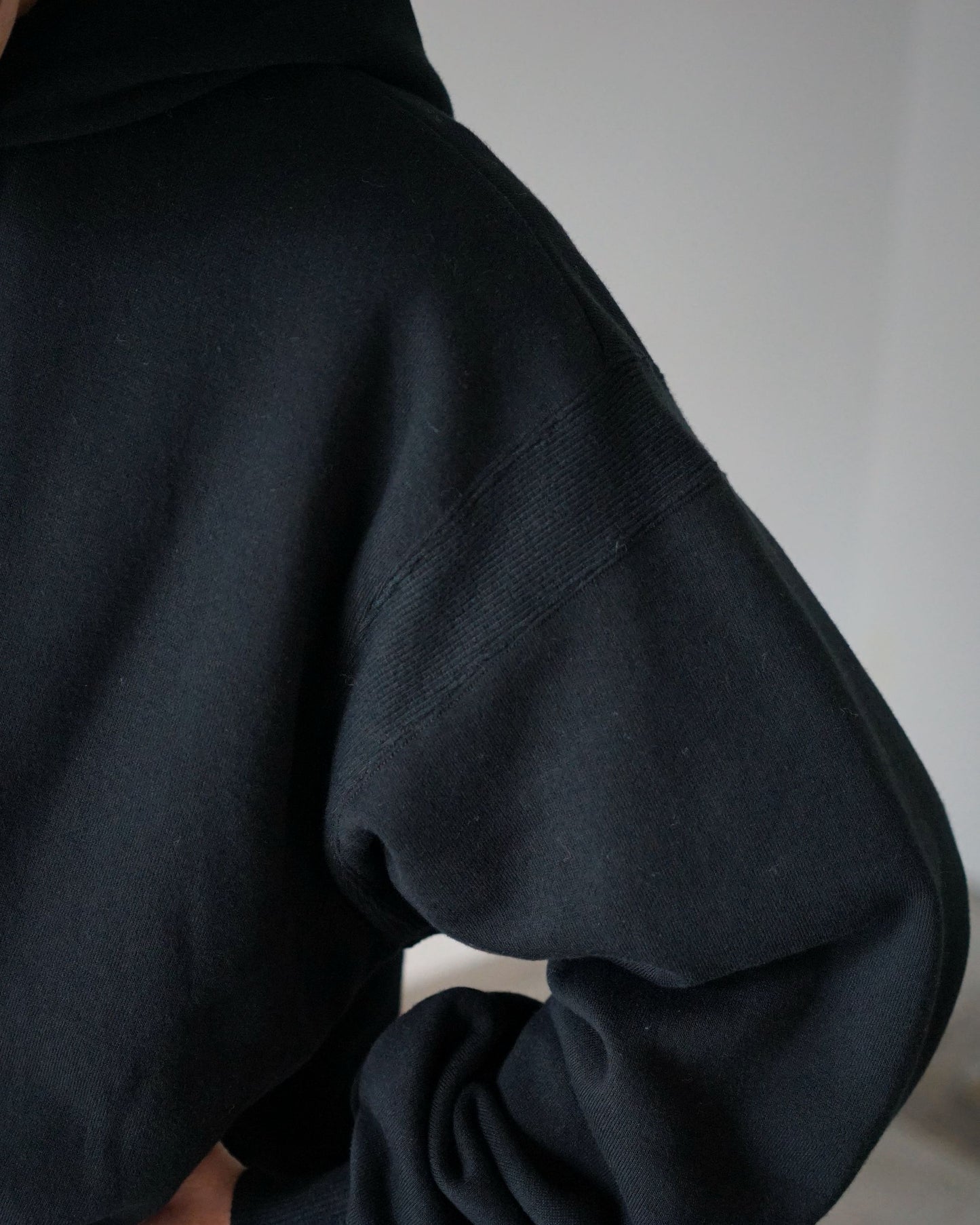 MATSUFUJI / Front Zip Hoodie "BLACK"