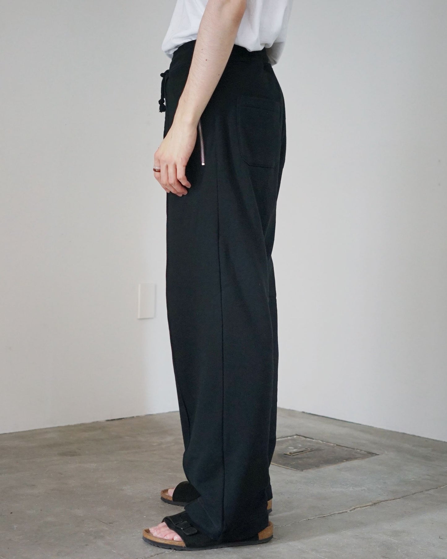 MATSUFUJI / Carry Pocket Sweat Pants for feets "BLACK"