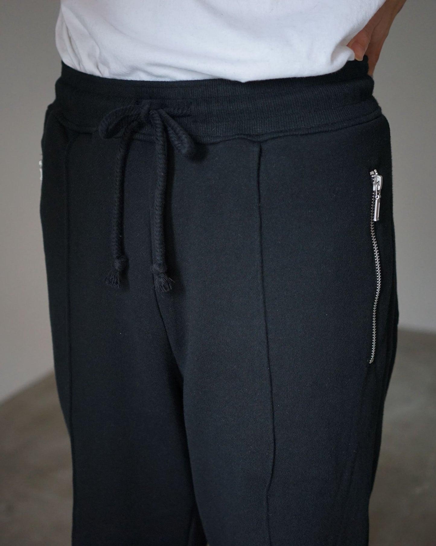 MATSUFUJI / Carry Pocket Sweat Pants for feets "BLACK"