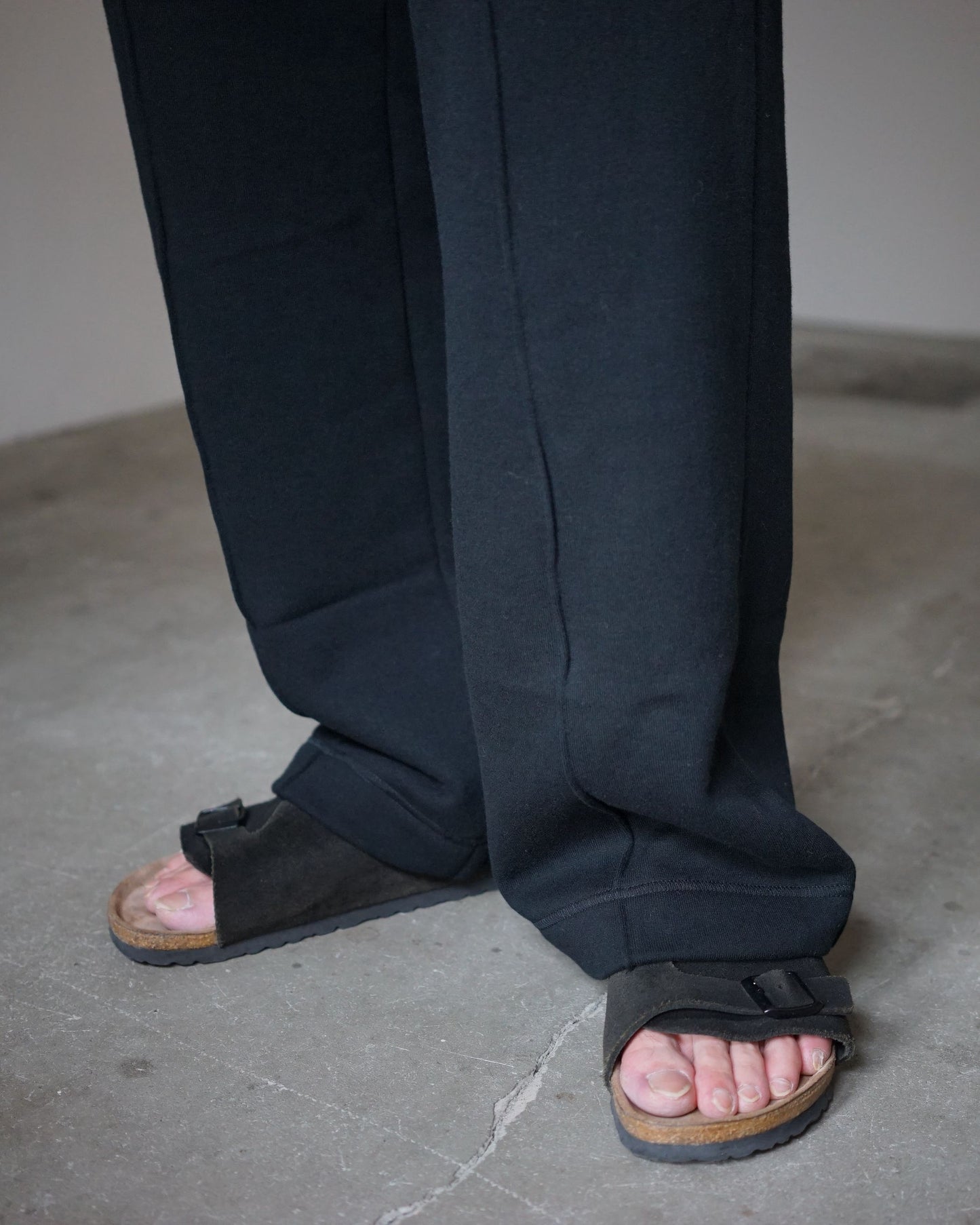 MATSUFUJI / Carry Pocket Sweat Pants for feets "BLACK"