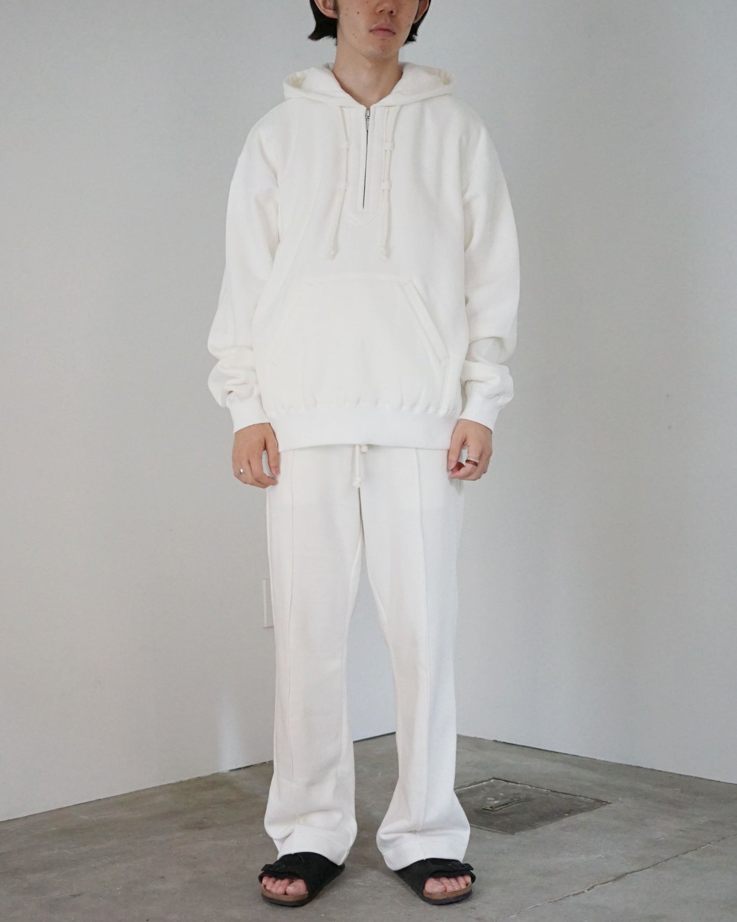 MATSUFUJI / Front Zip Hoodie "WHITE"