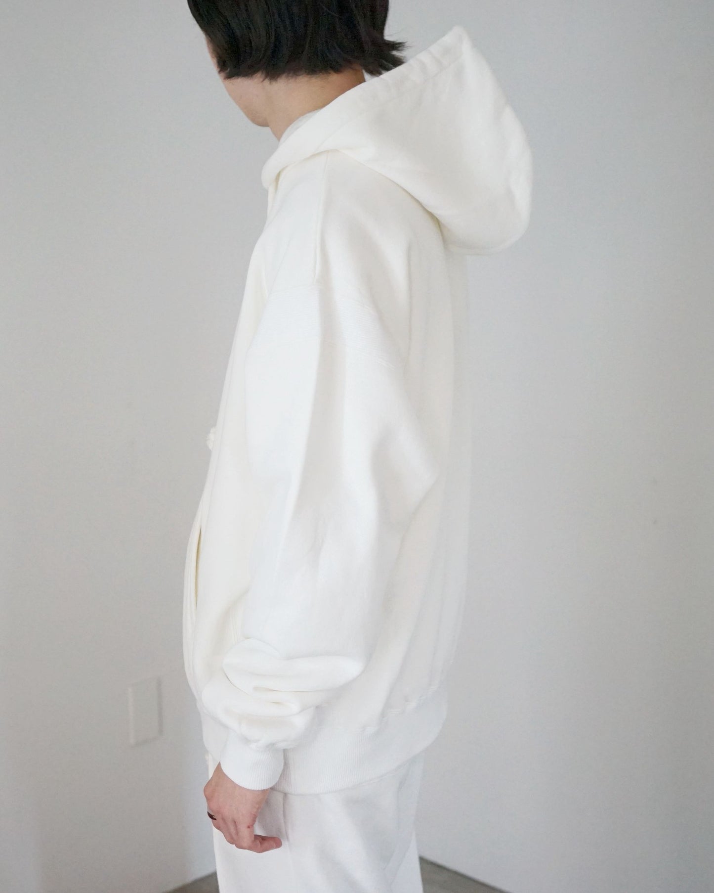 MATSUFUJI / Front Zip Hoodie "WHITE"