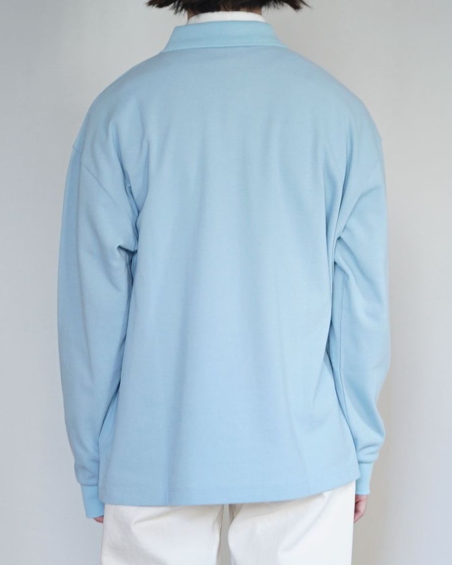 REVERBERATE/ZIP LONG SLEEVE POLO "BLUE"