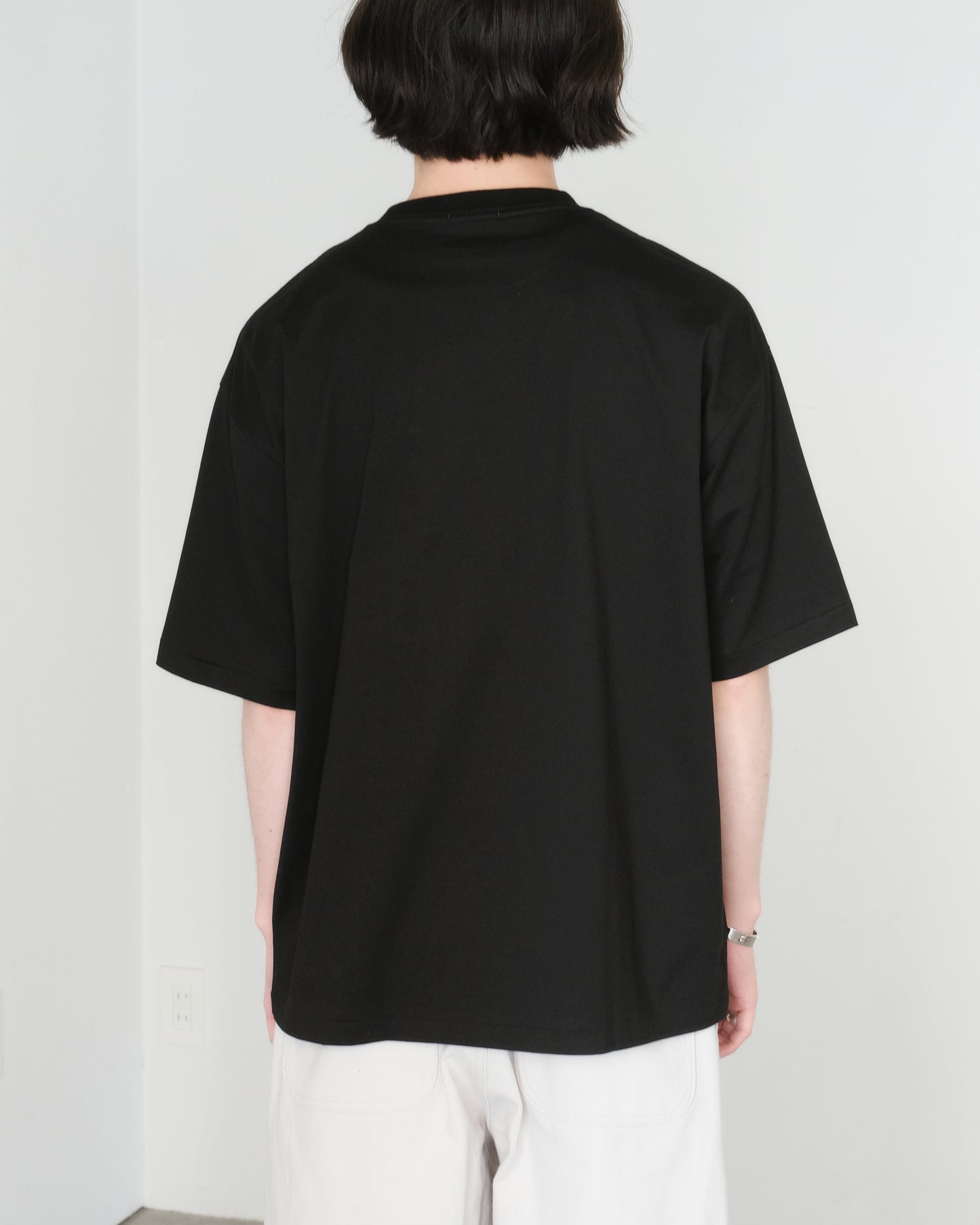 ULTERIOR/Suvin Sueded Tenjiku Tee "BLACK"
