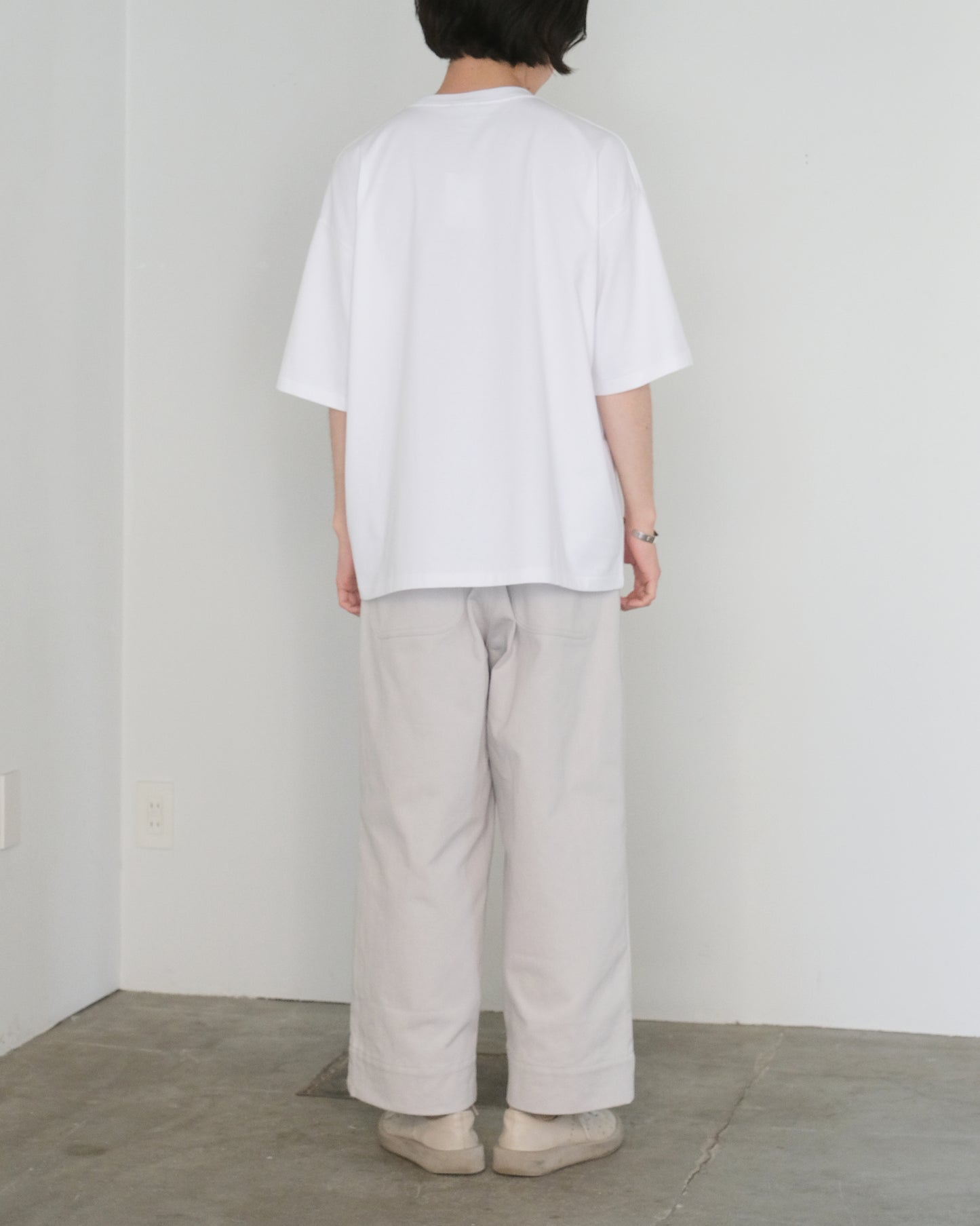 ULTERIOR/Suvin Sueded Tenjiku Tee "WHITE"