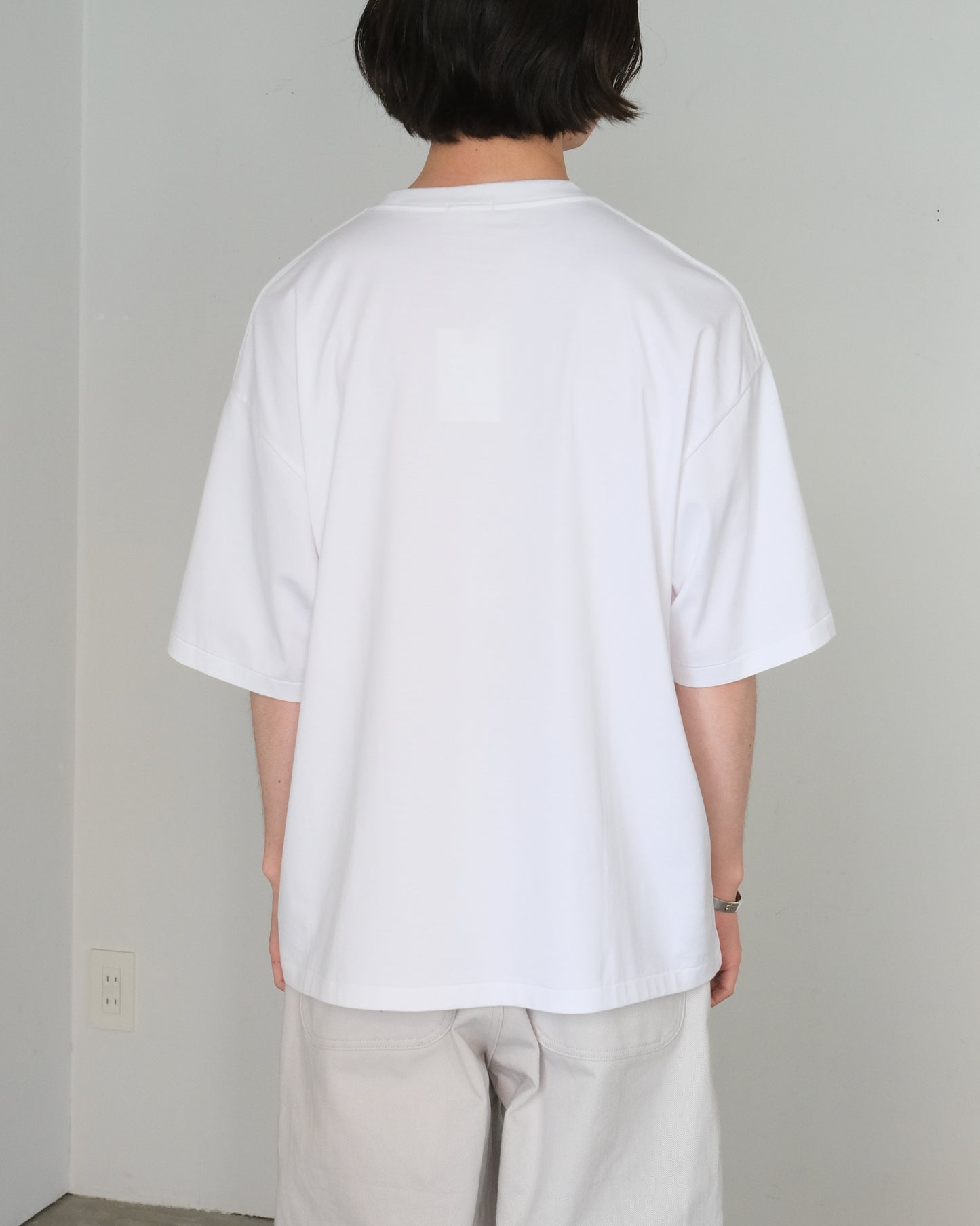 ULTERIOR/Suvin Sueded Tenjiku Tee "WHITE"