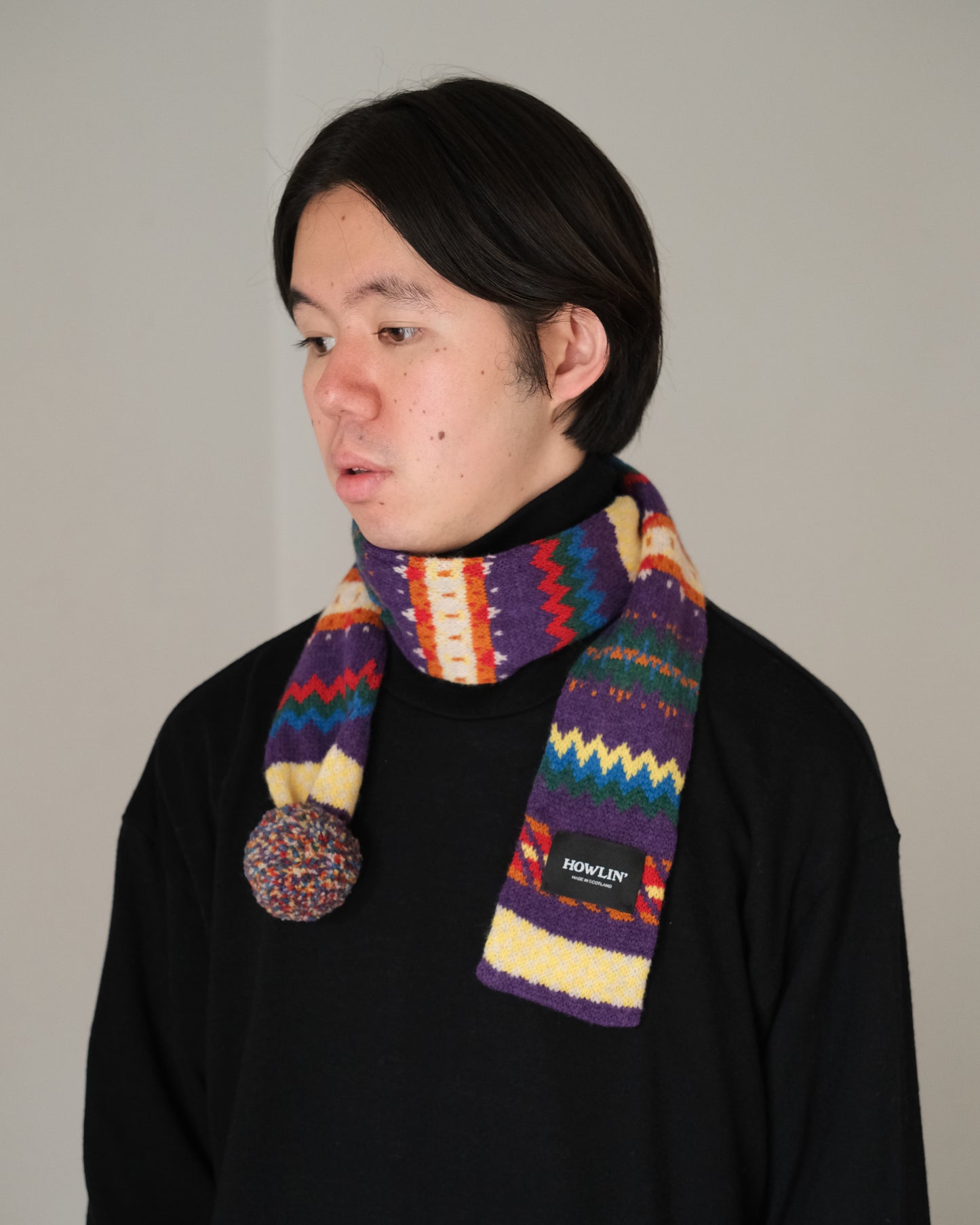 HOWLIN'(ハウリン) / Small Woolen Wonder Scarf "Violet Star"