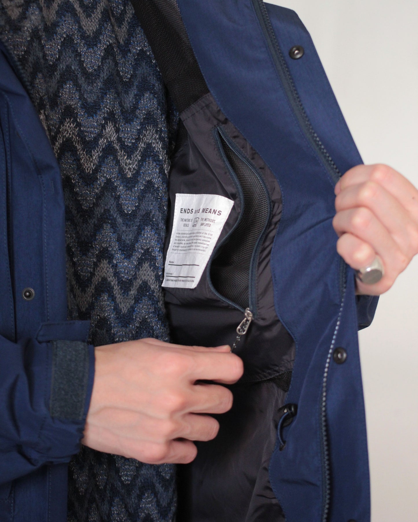 ENDS and MEANS/MOUNTAIN PARKA "Deep Sea"