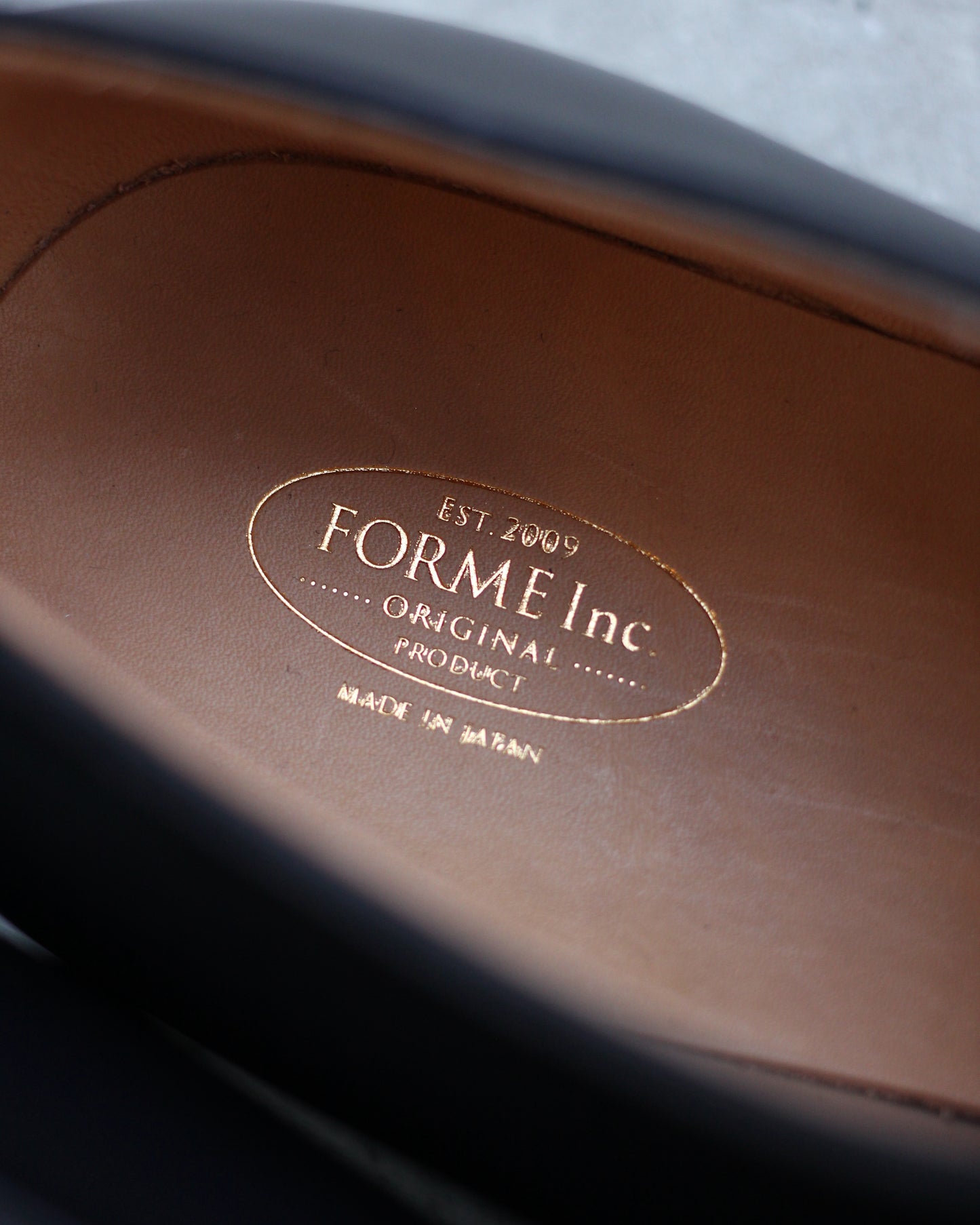 forme / fm-100 Blucher plane toe "Calf / BLACK" feets Exclusive