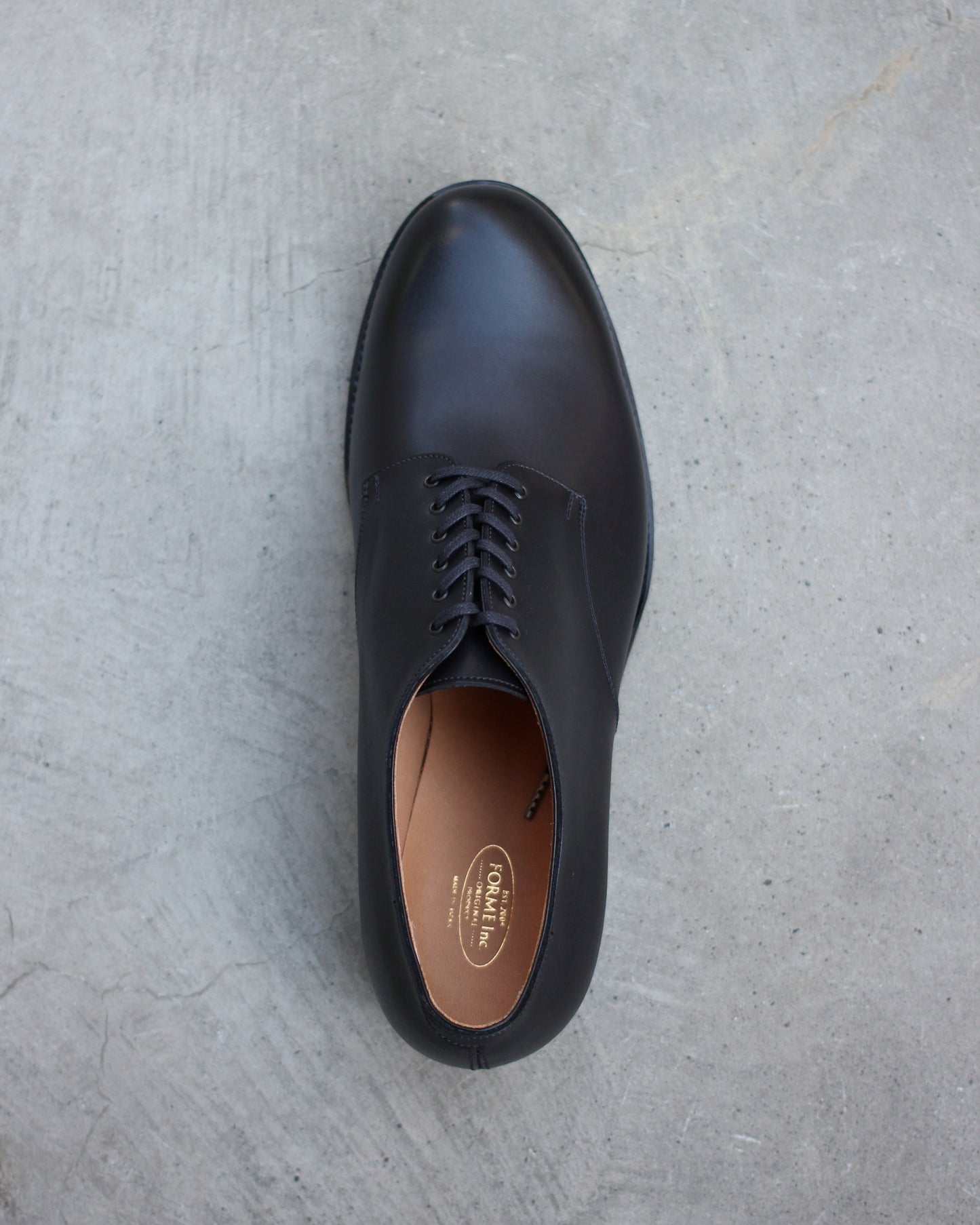 forme / fm-100 Blucher plane toe "Calf / BLACK" feets Exclusive