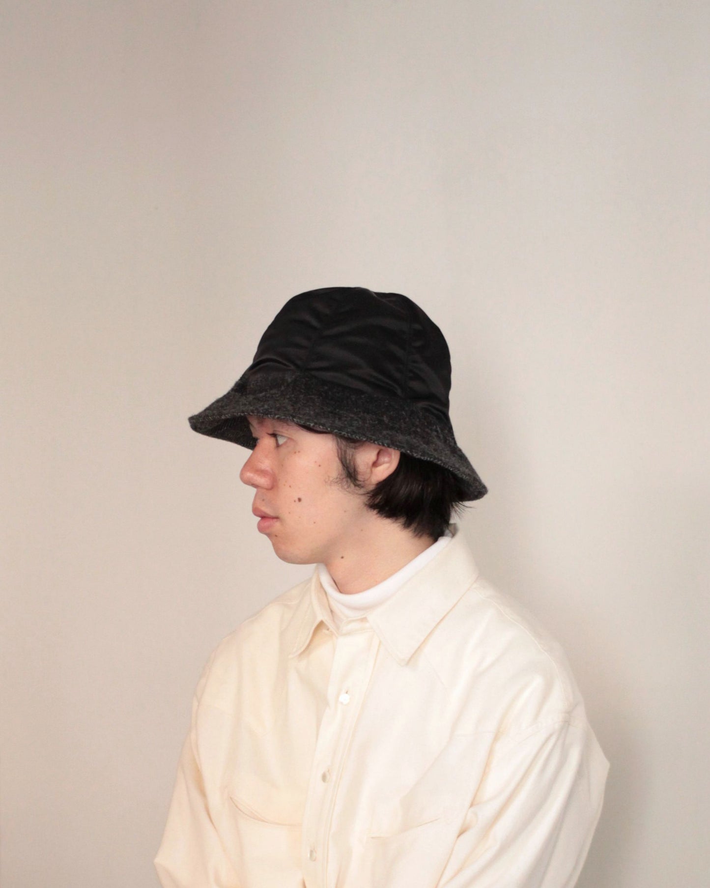 KIJIMA TAKAYUKI/NEEDLEPUNCH TULIP HAT "BLACK"